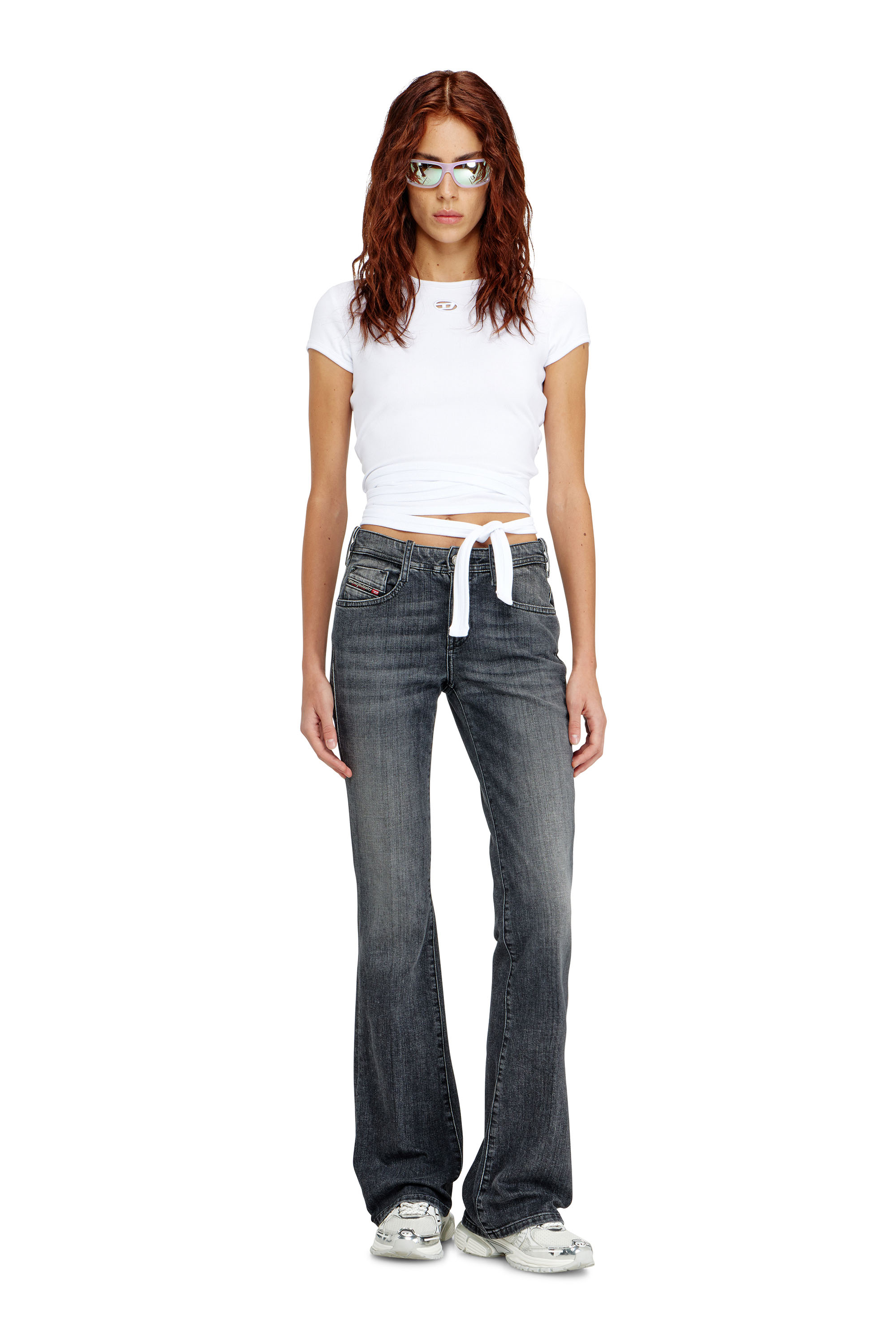 Diesel - Bootcut Jeans 1969 D-Ebbey 09K98 Femme, Noir/Gris fonc&eacute; - Image 1