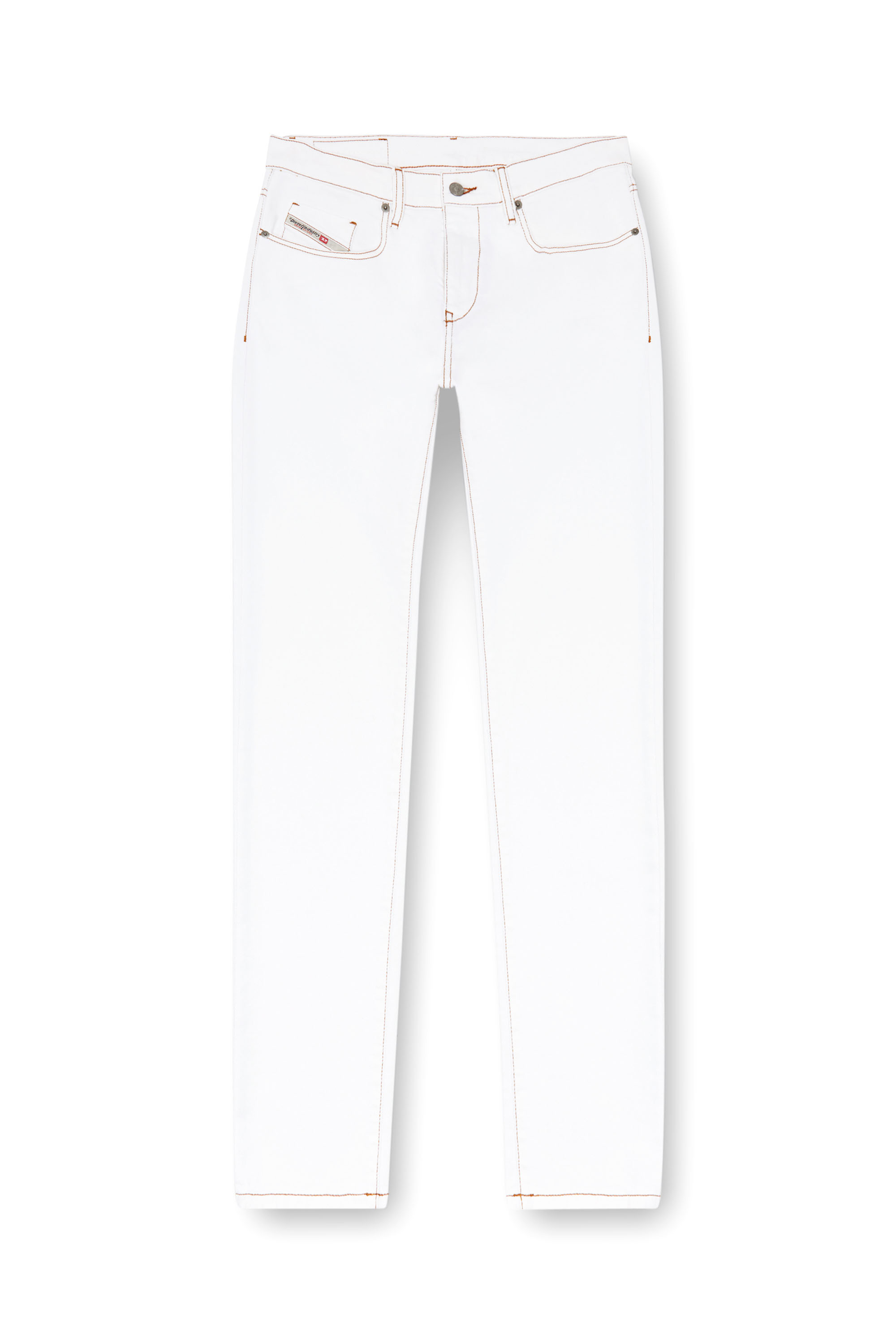 Diesel - Uomo Slim Jeans 2019 D-Strukt 09K05, Bianco - Image 5