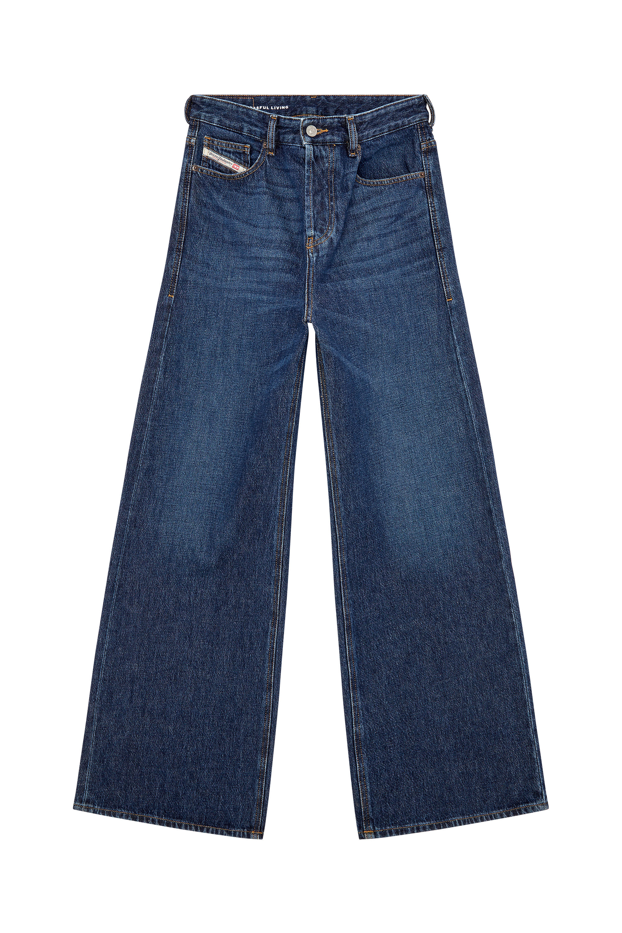 Diesel - Straight Jeans 1996 D-Sire 09C03, Bleu Foncé - Image 5