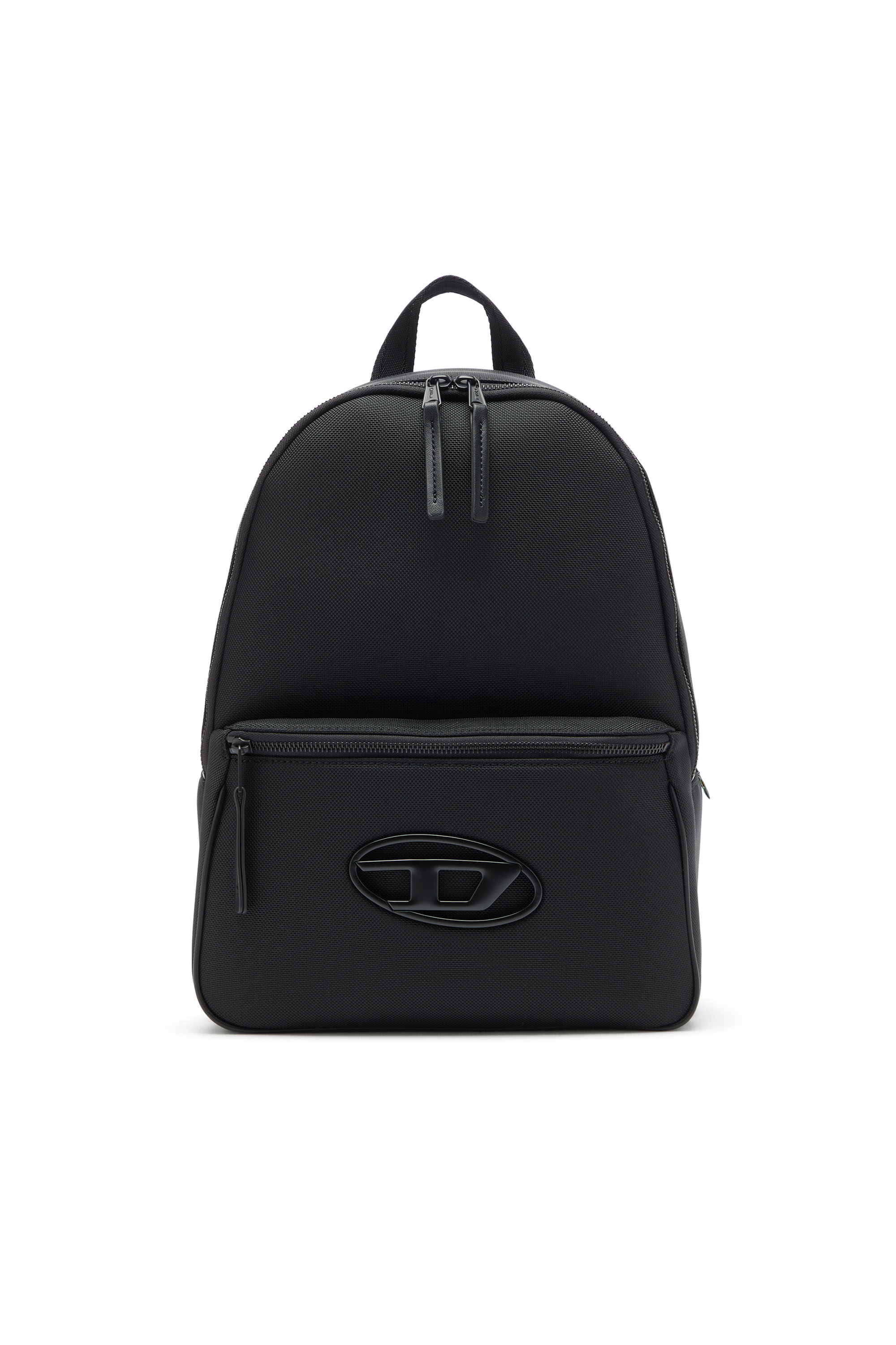 Diesel - HOLI-D BACKPACK M, Unisex Holi-D - Rucksack aus Nylon mit Oval D Logo in Schwarz - 1