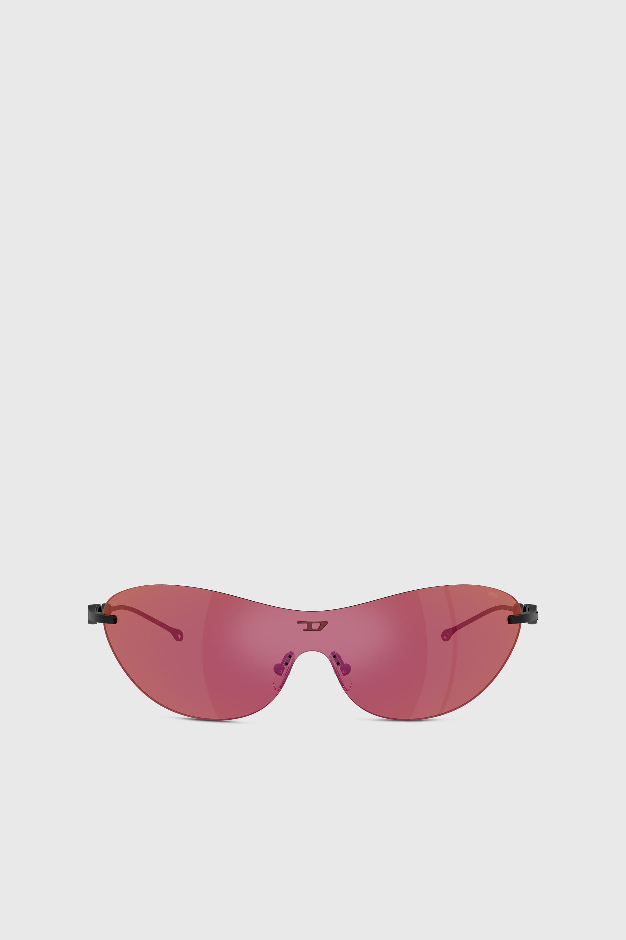 Diesel - 0DL1006 SIZE 35, Unisex Ovale Sonnenbrille in Dunkelviolett - 1