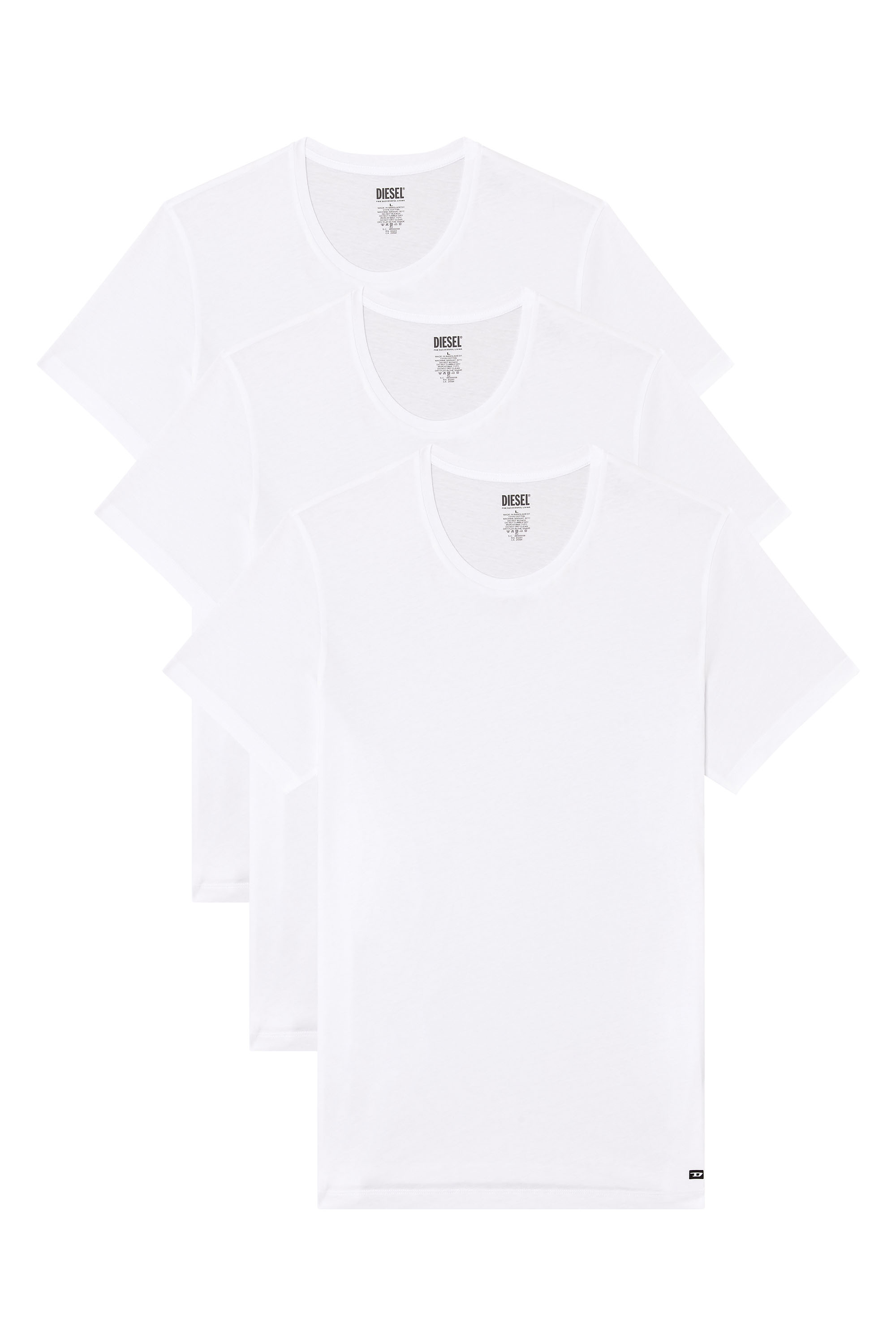 Diesel - RANDAL-D-BOX-3PACK, Set da tre di T-shirt Uomo in Bianco - 2