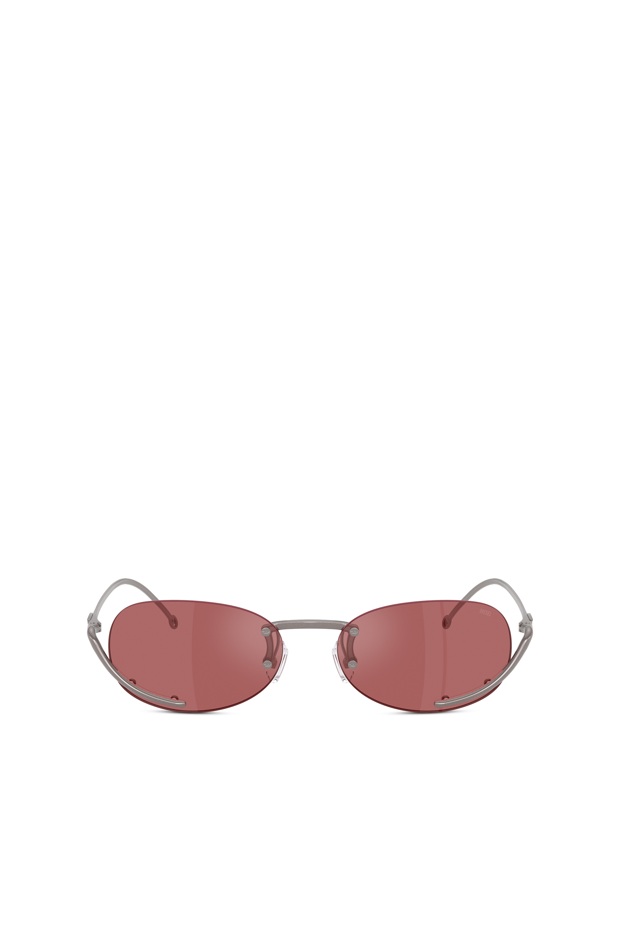 Diesel - 0DL1004, Lunettes de soleil ovales Mixte in Rouge - 1