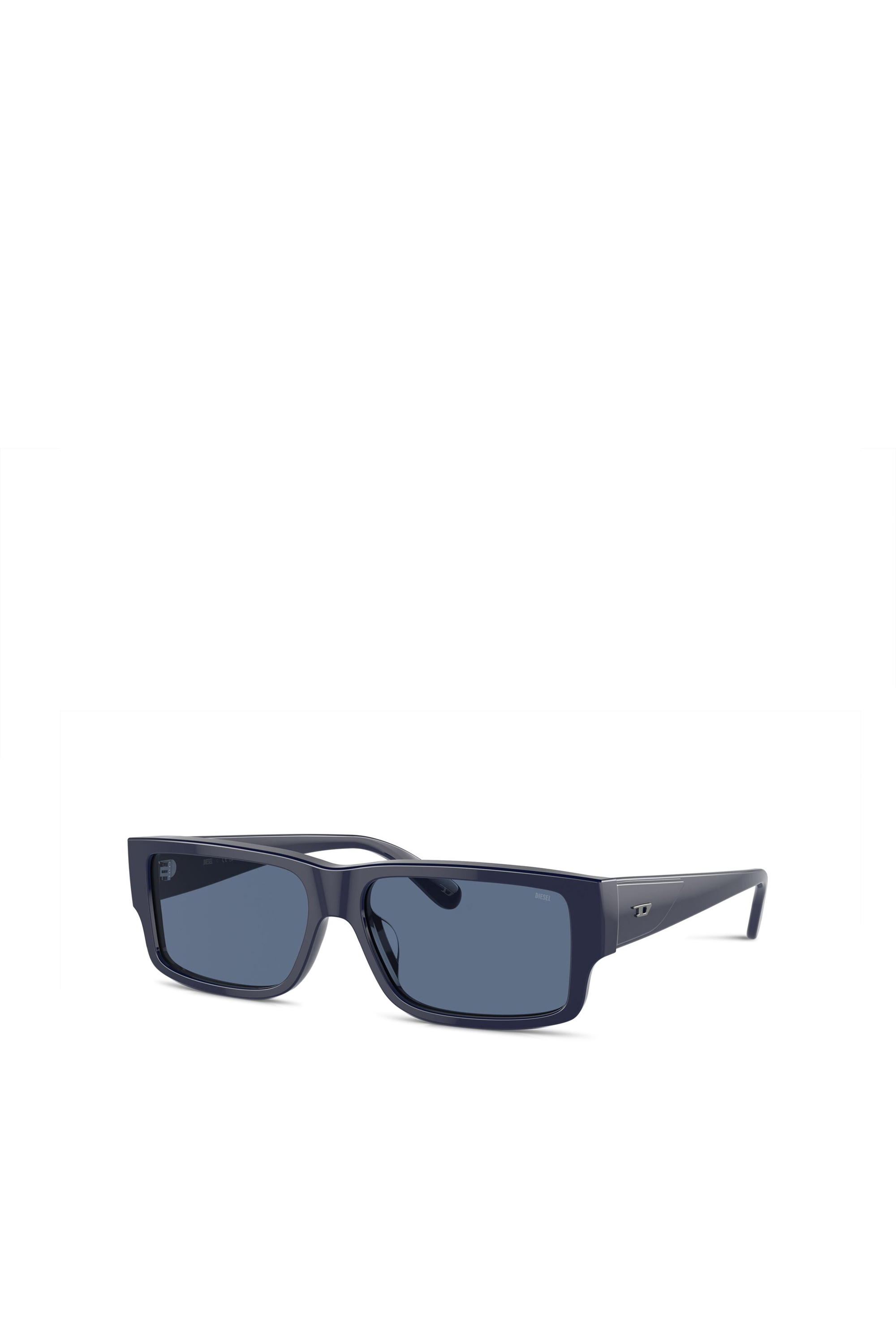 Diesel - 0DL2003 SIZE 57, Herren Rechteckiges Modell Brille in Blau - 4