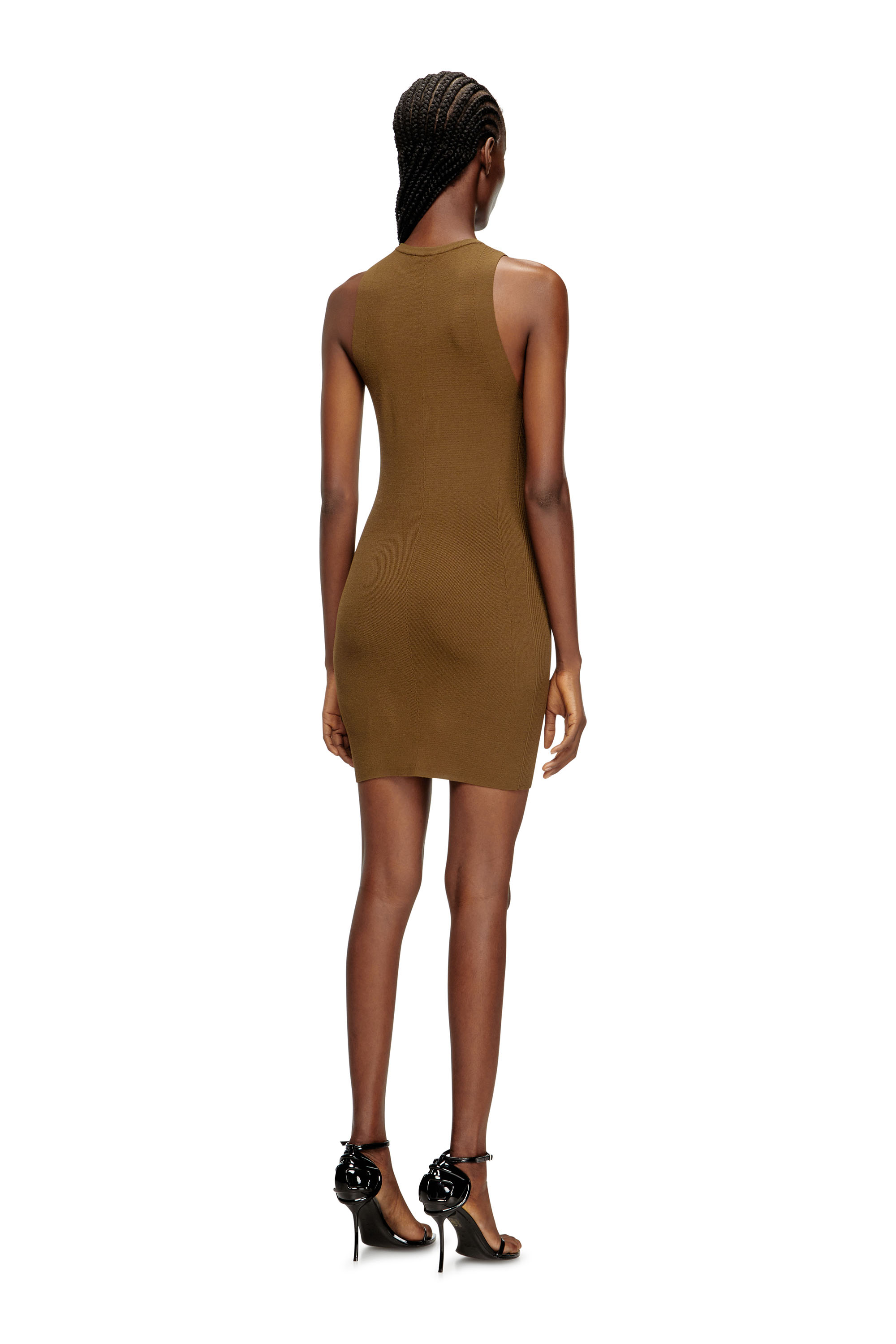Diesel - M-CADDIX, Abito senza maniche a costine Donna in Marrone - 4