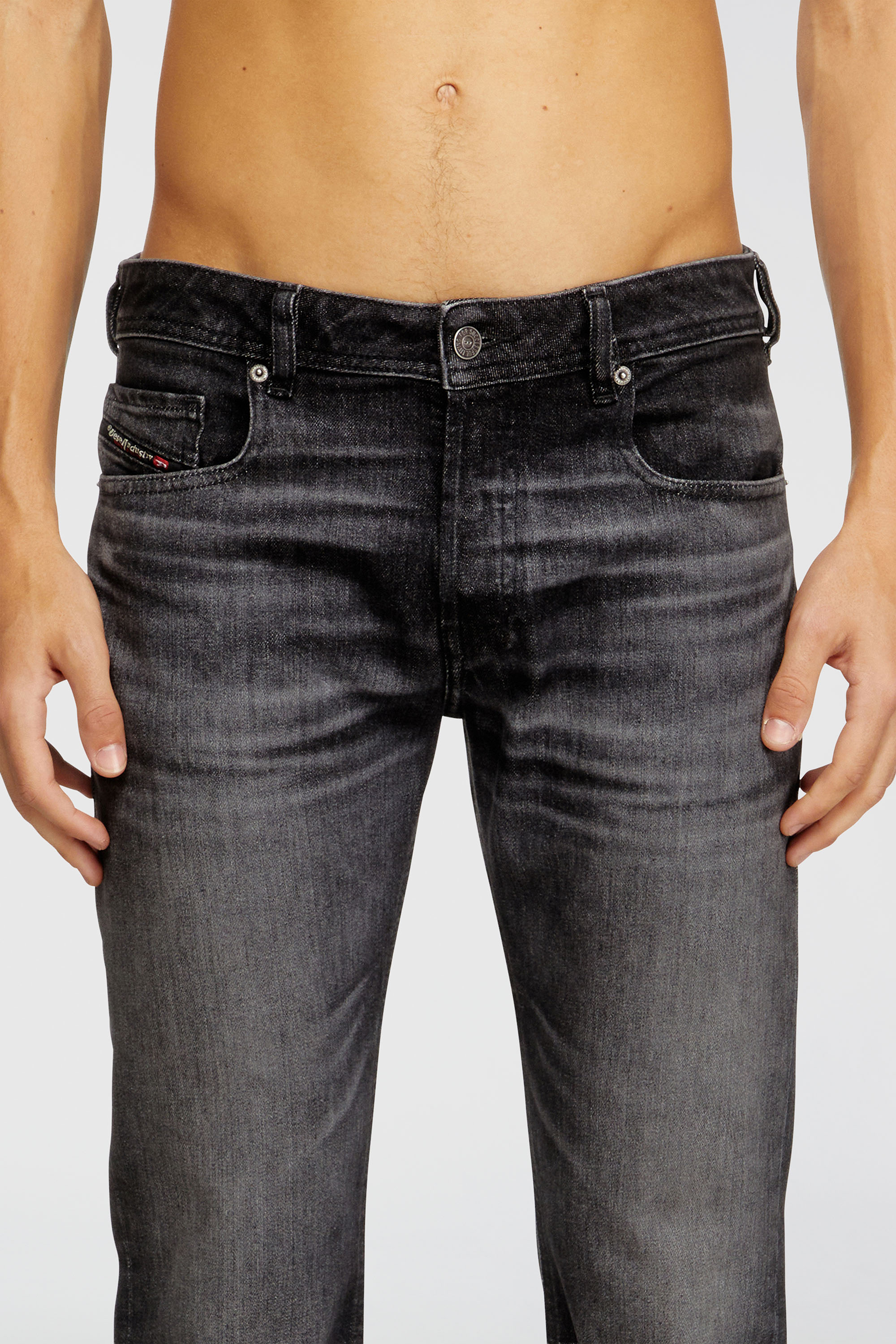 Diesel - Bootcut Jeans 2007 Zatiny 09N48 Homme, Noir/Gris fonc&eacute; - Image 7