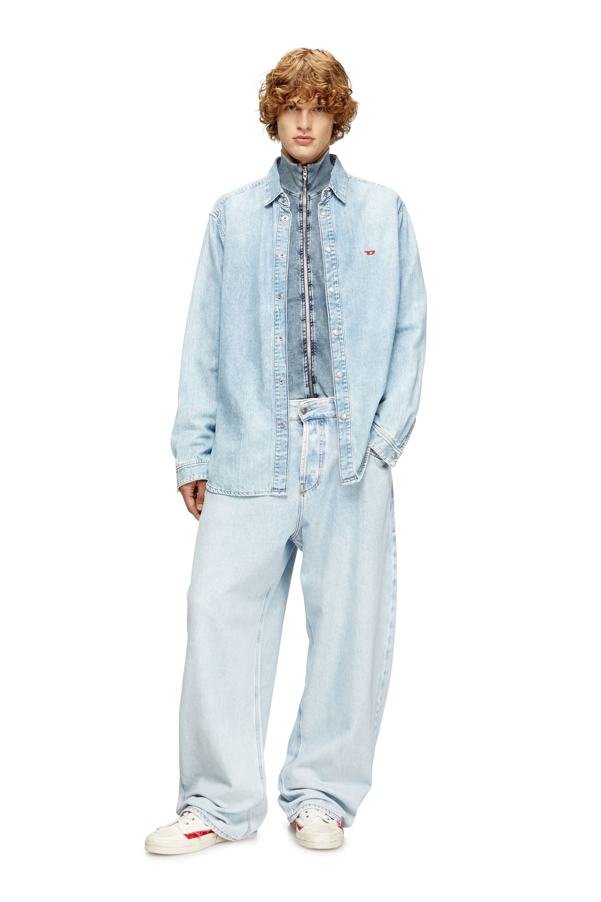 Diesel - D-SIMPLY, Chemise en denim Homme in Bleu - 2