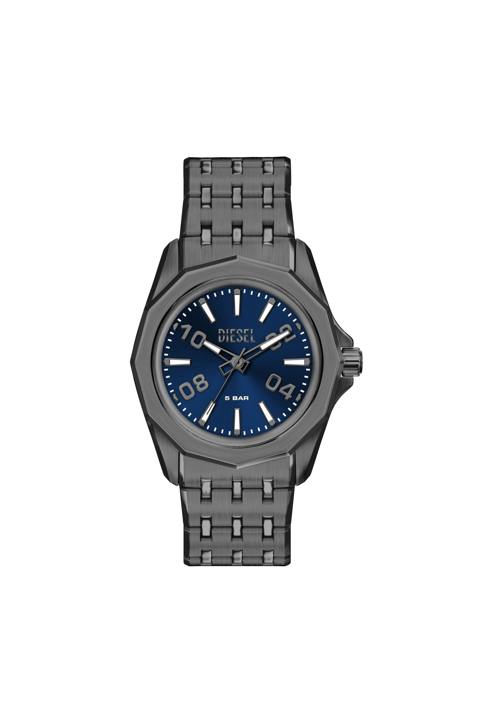 Diesel - DZ2238 WATCH, Herren Stinger gunmetal Edelstahl-Uhr in Dunkelgrau - 1