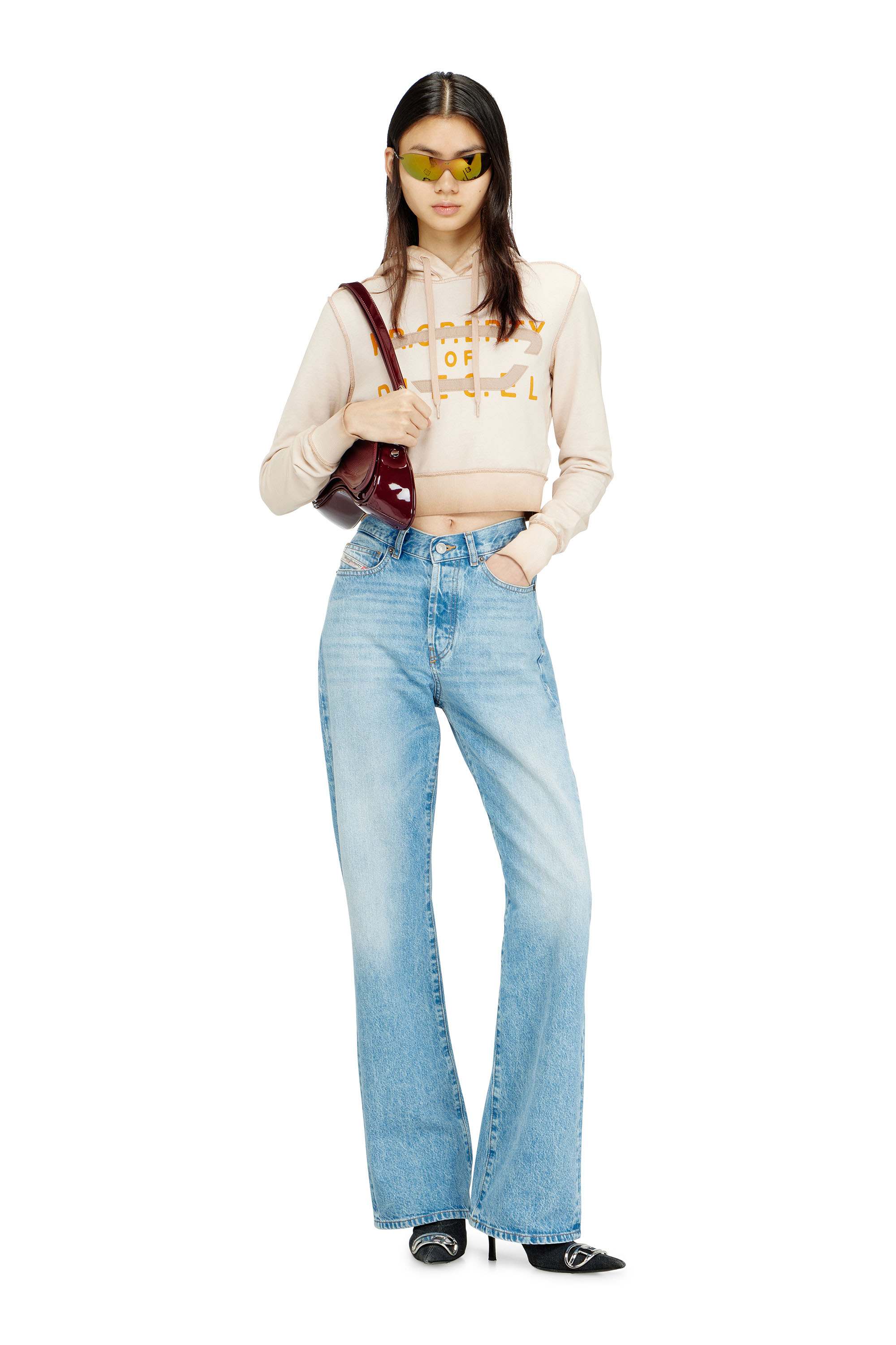 Diesel - F-SLIMMY-HOOD-S1, Sweat &agrave; capuche avec imprim&eacute; et appliqu&eacute; D Femme in ToBeDefined - 2