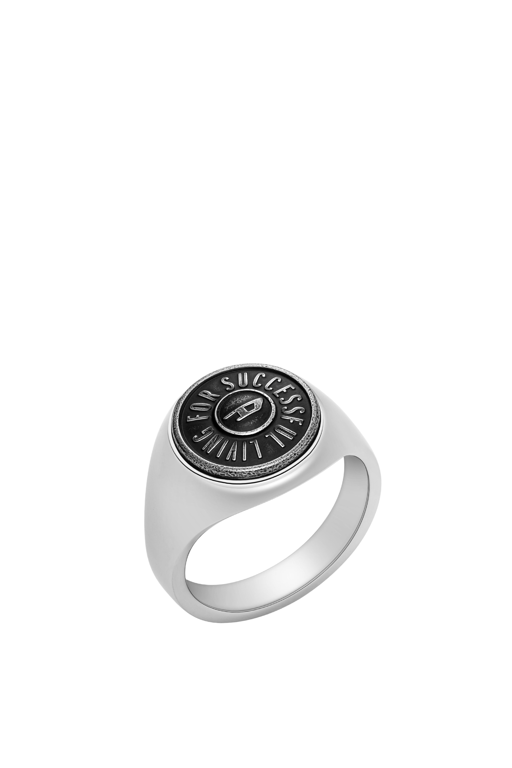 Diesel - DX1463, Bague en acier inoxydable Homme in Gris argenté - 1