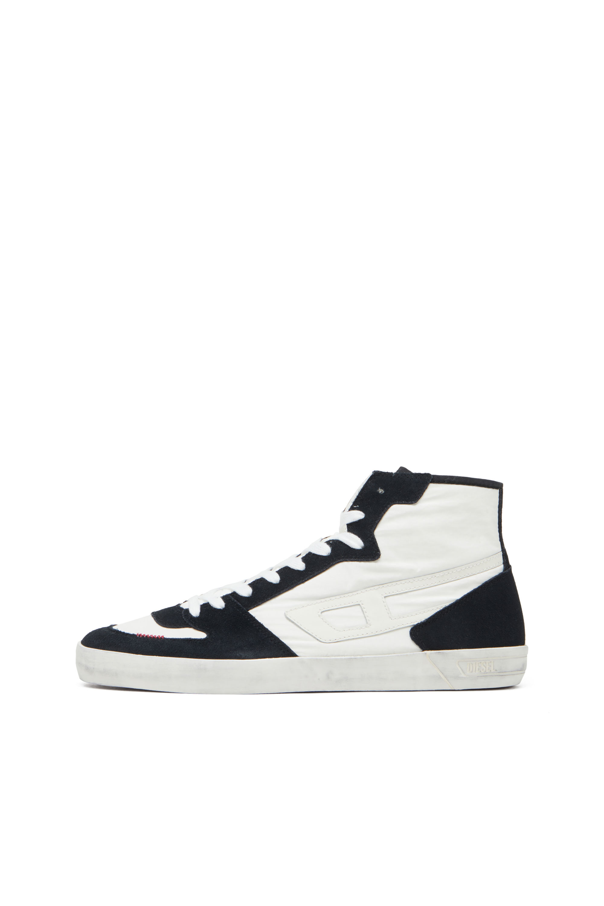 Diesel - S-LEROJI D-1 MID, S-Leroji D-Sneaker high-top in ripstop imbottito e suede Uomo in Multicolor - 7