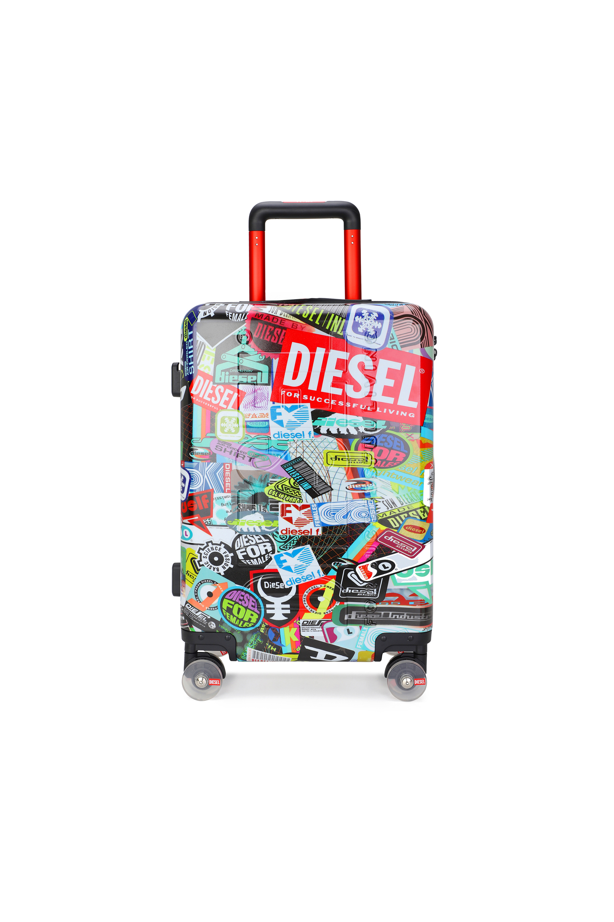 Diesel - DIESEL PC PRINTED TROLLEY-STICKERS- DSL0, Valigia stile sticker taglia S Unisex in Multicolor - 1