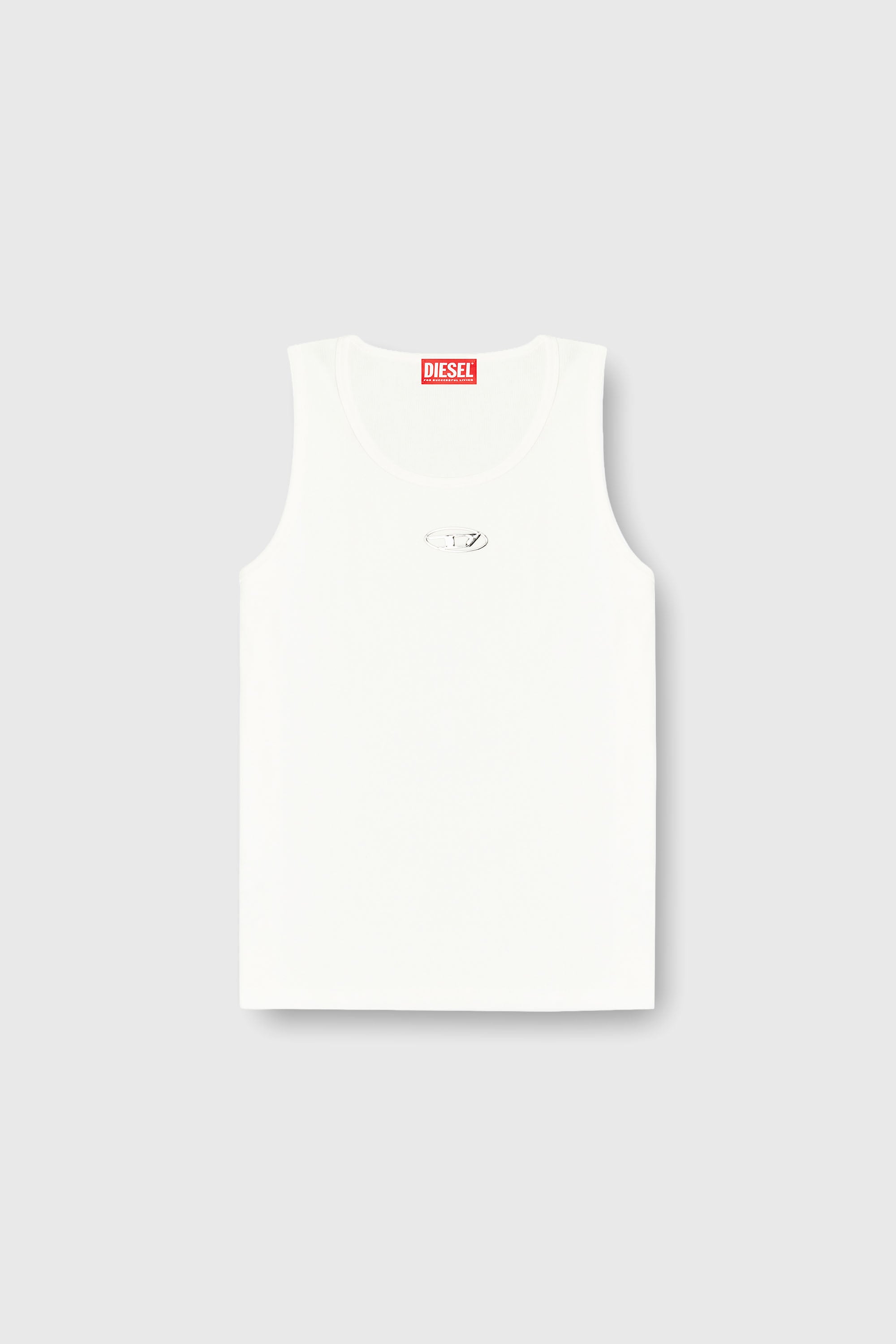 Diesel - T-LIFTY-IOD, Canotta in cotone con logo Uomo in Bianco - 2