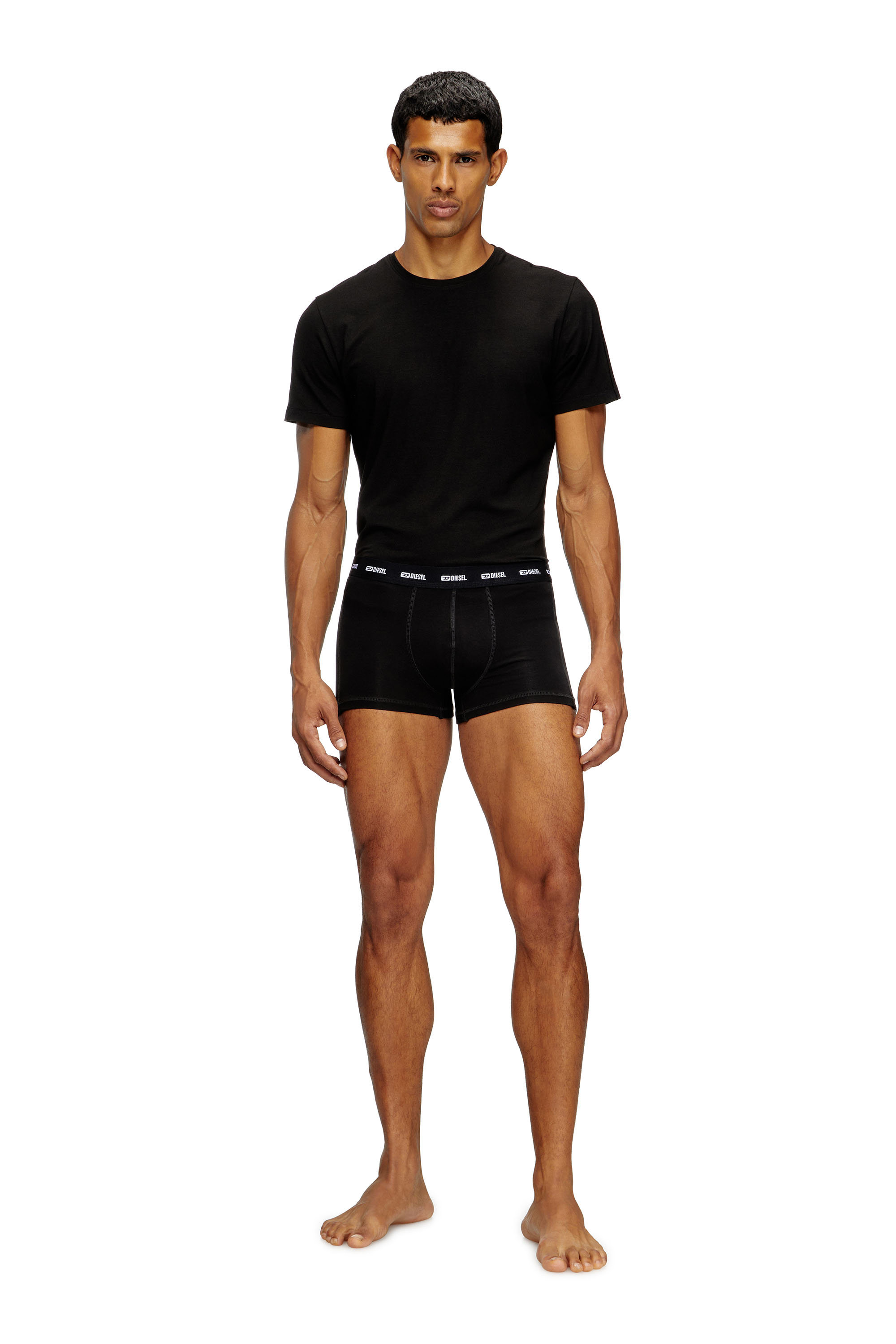 Diesel - RANDAL-D-MONO-2PACK, Lot de 2 T-shirts en jersey fluide Homme in Noir - 1