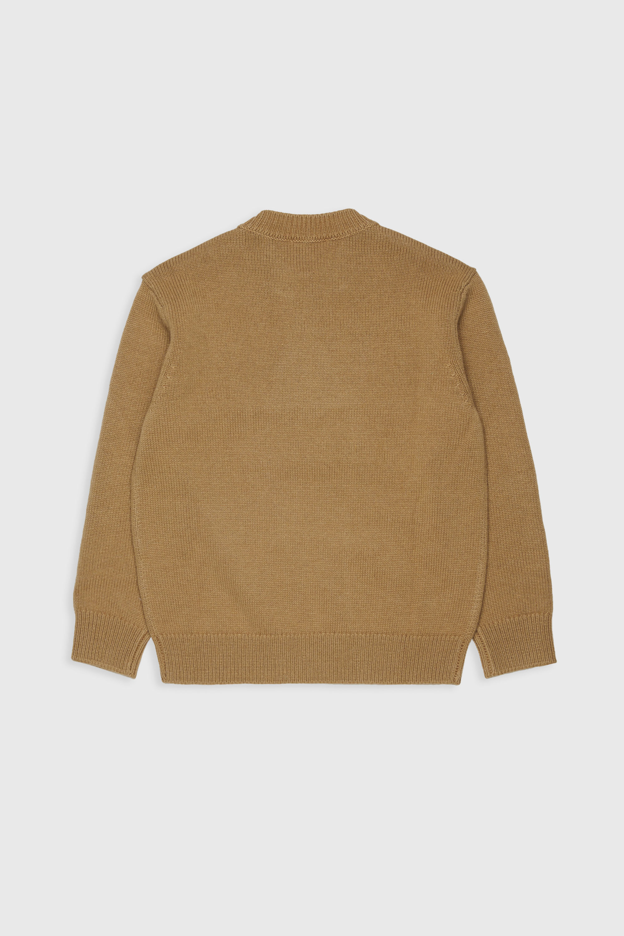 Diesel - KONZI OVER, Pull enrichi de cachemire avec logo destroyed Homme in Marron - 2