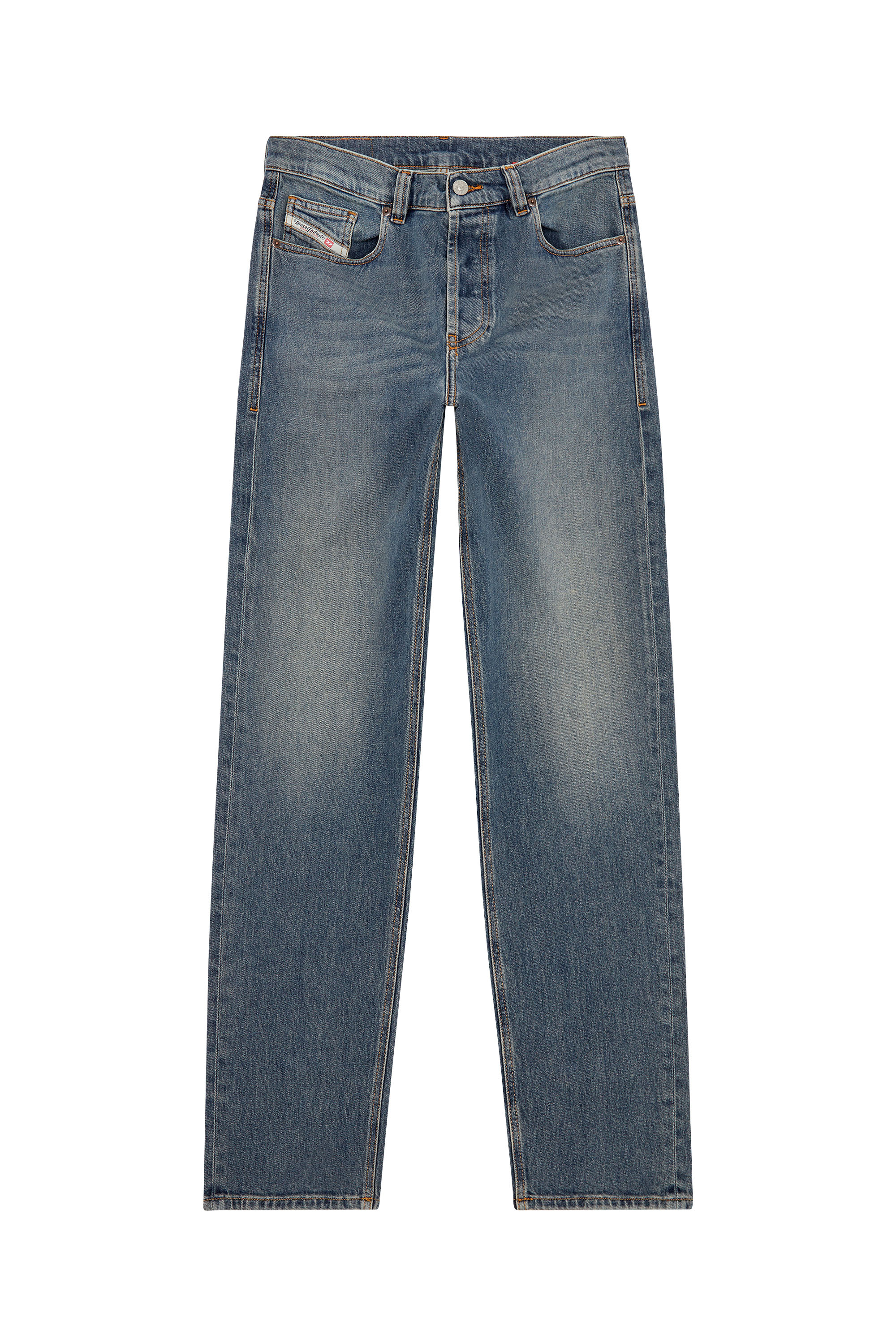 Diesel - Straight Jeans 2010 D-Macs 09F74, Bleu moyen - Image 5