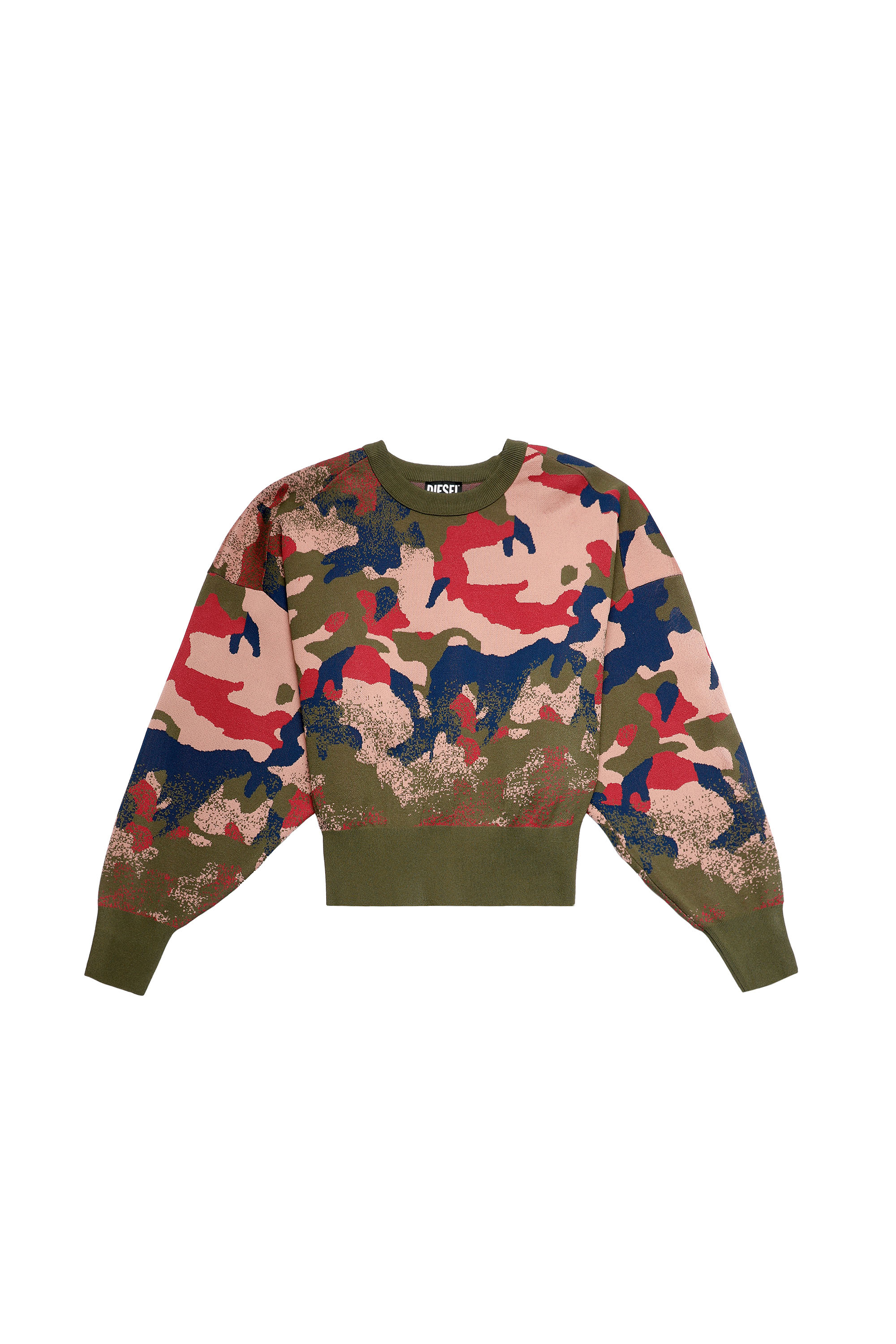 M-MONTANA, Vert/Rose - Pull Maille