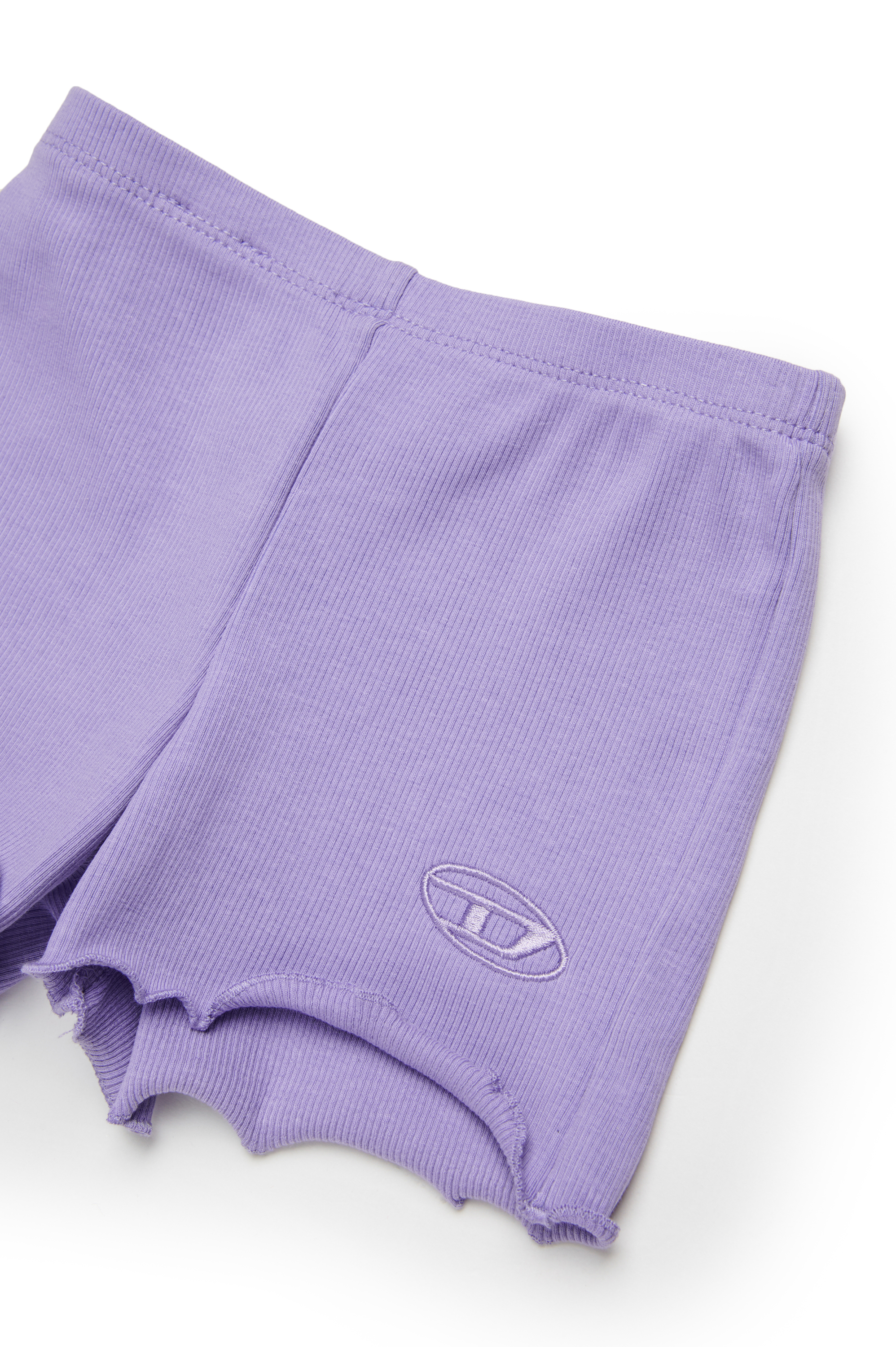 Diesel - PASPYB, Damen Baumwollshorts mit umgeschlagenen S&auml;umen in Violett - 3