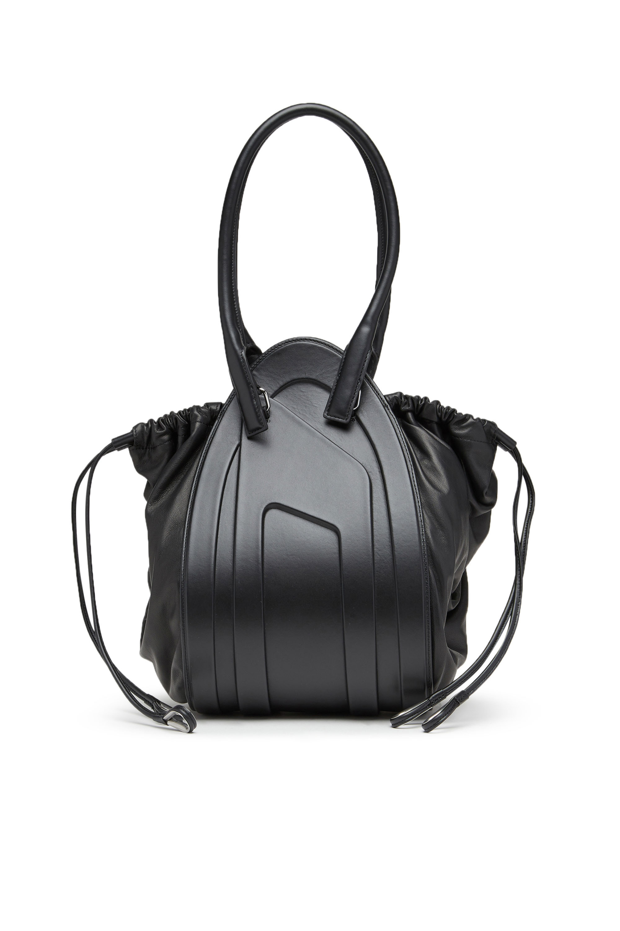 Diesel - 1DR-FOLD M, 1DR-Fold M-Borsa a spalla con maxi logo in rilievo Donna in Nero - 2