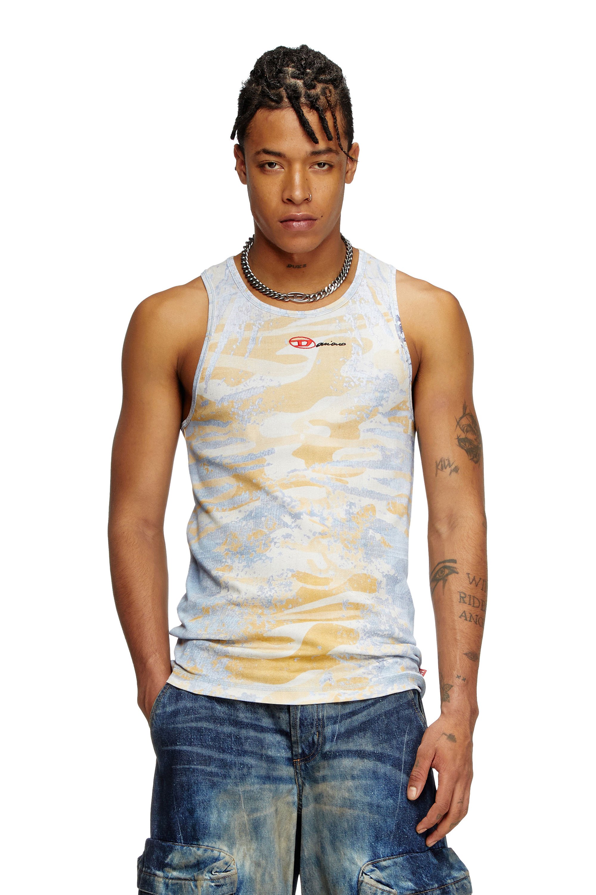 Diesel - T-LIFTY-DD, Canotta camouflage in cotone stretch Unisex in Multicolor - 2