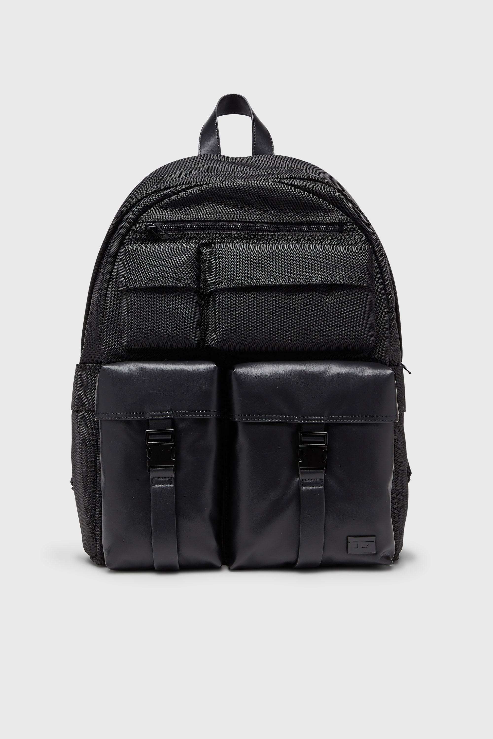 Diesel - MULTI-PKTS BACKPACK X, Unisex Multi-Pkts - Rucksack aus Nylon mit Fronttaschen in Schwarz - 1