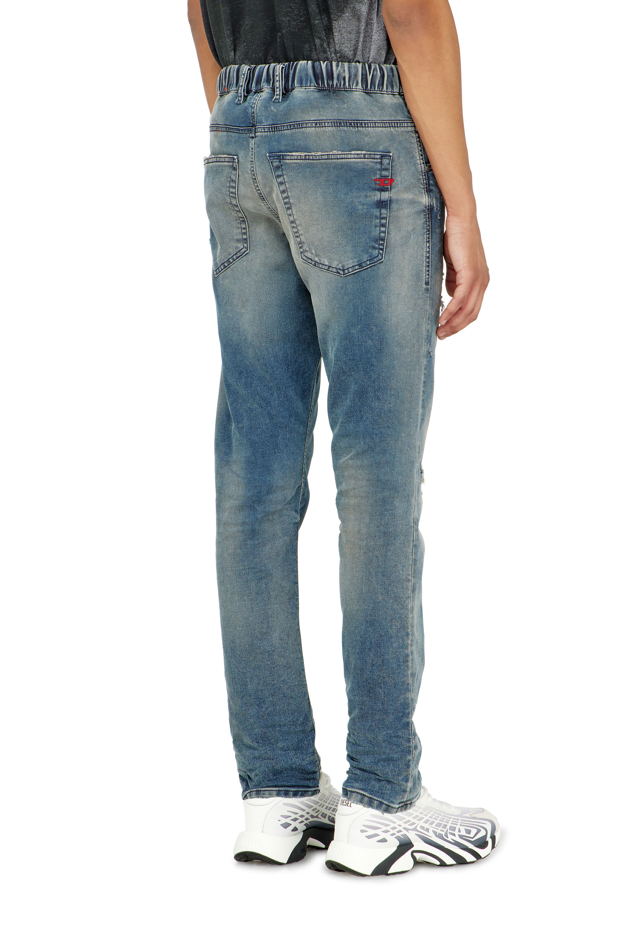 Diesel - Regular 2032 D-Krooley-BW Joggjeans&reg; 068WY Homme, Bleu moyen - Image 4