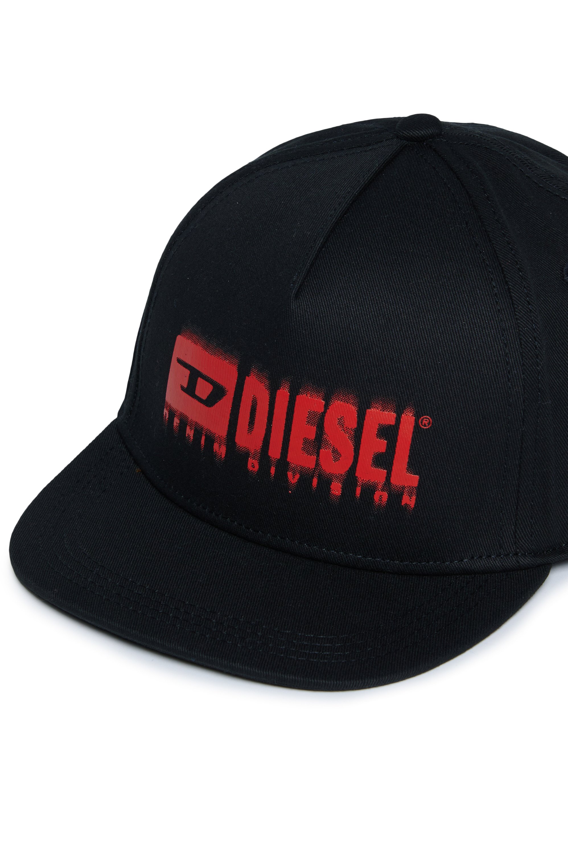 Diesel - FPRITTIL, Casquette de baseball avec logo estompé Mixte in Noir - 3