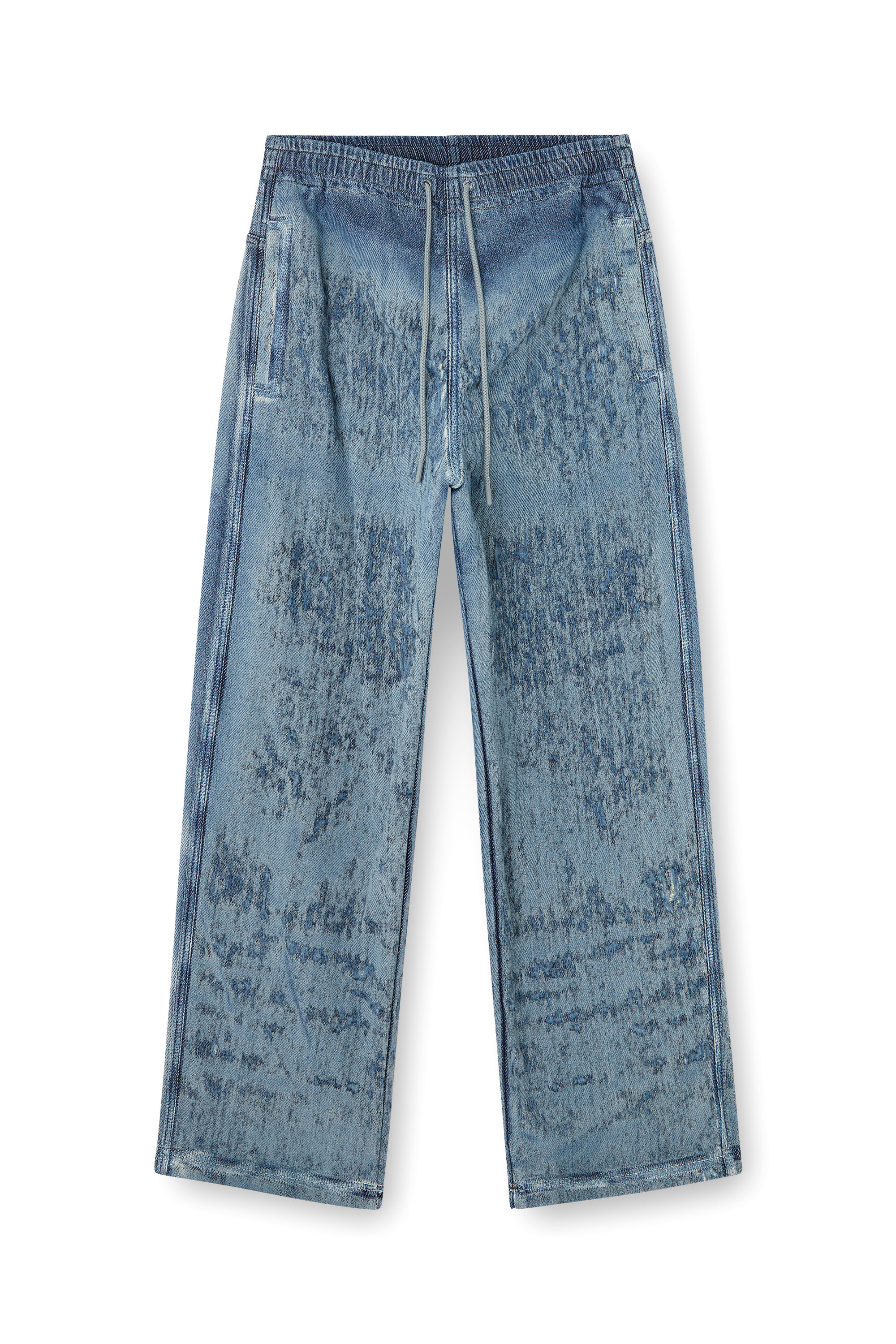 Diesel - Relaxed Jeans D-Enimos 068RQ Homme, Bleu moyen - Image 3