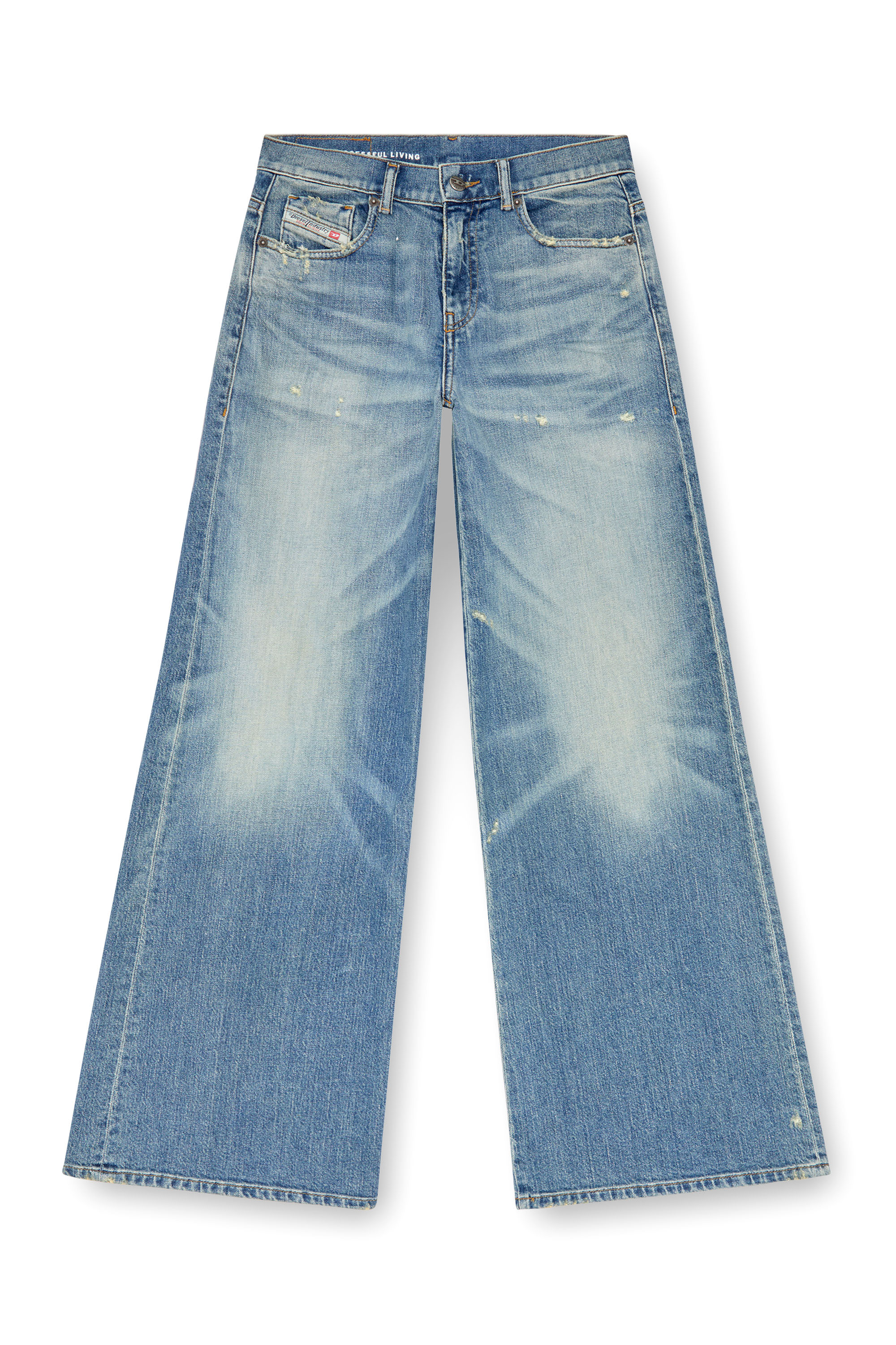 Diesel - Donna Bootcut and Flare Jeans 1978 D-Akemi 09J44, Blu medio - Image 5