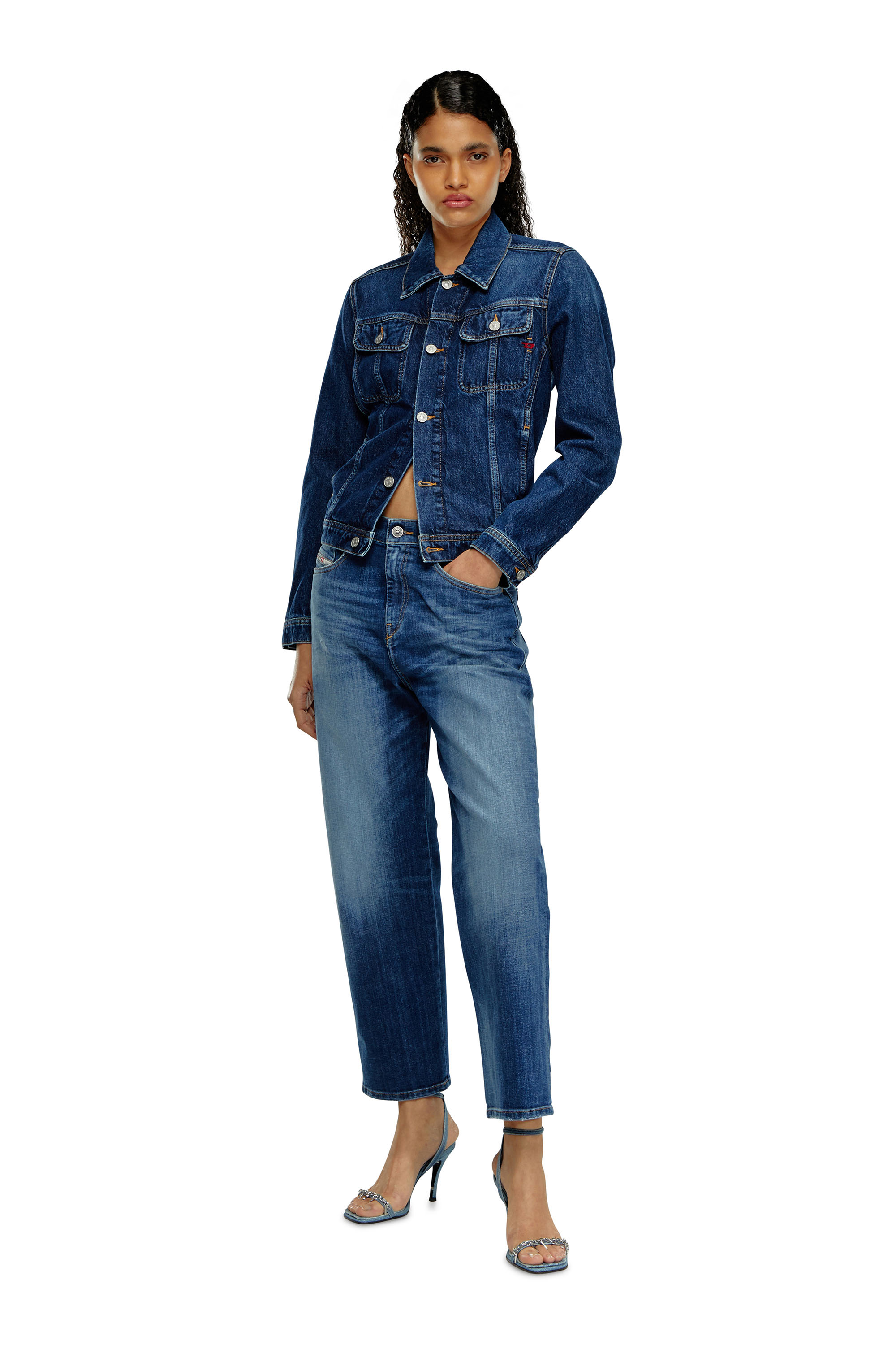 Diesel - Regular Jeans 2016 D-Air 09H37 Femme, Bleu moyen - Image 1