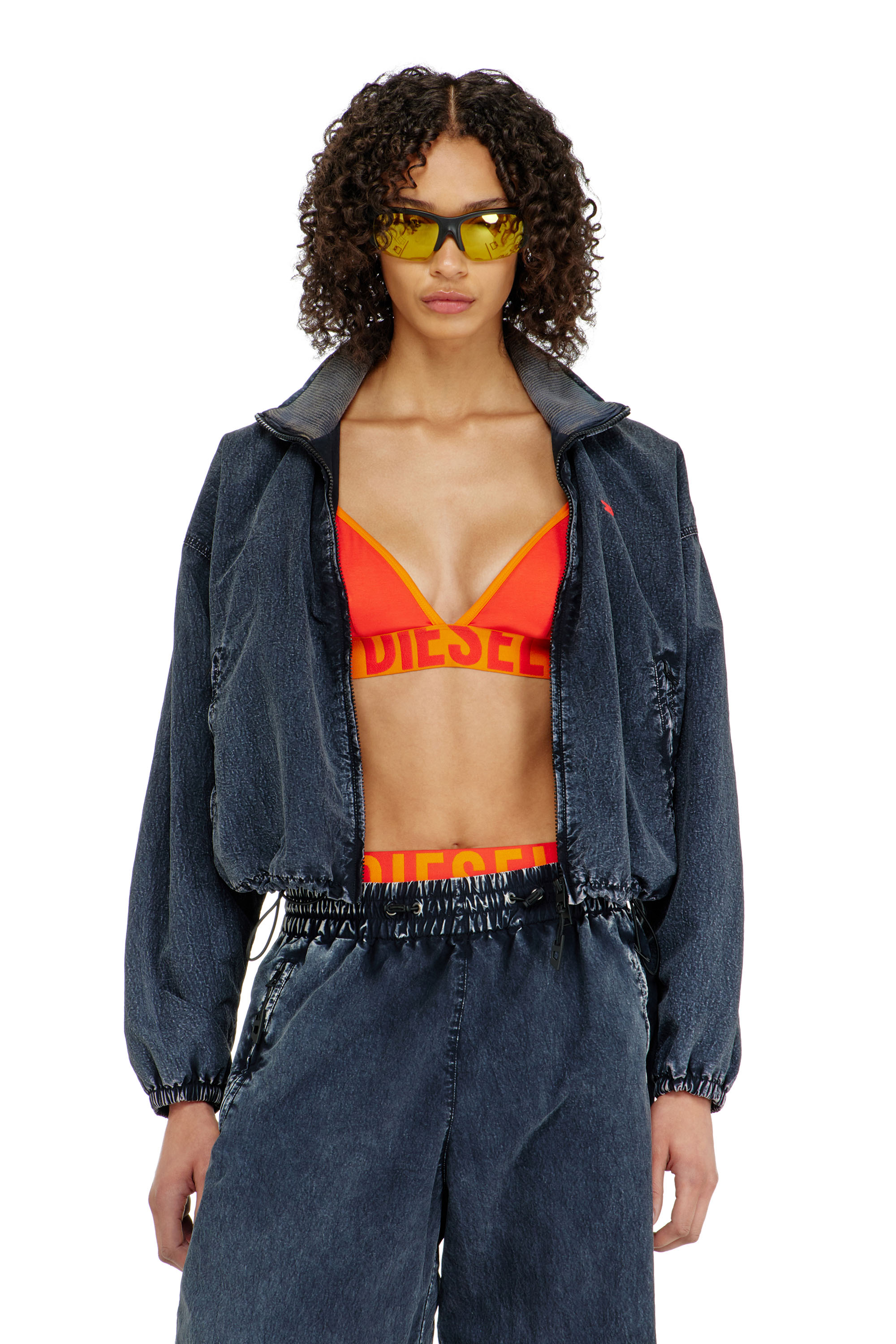 Diesel - CORA-D-POP, Soutien-gorge triangle en coton bicolore Femme in ToBeDefined - 2