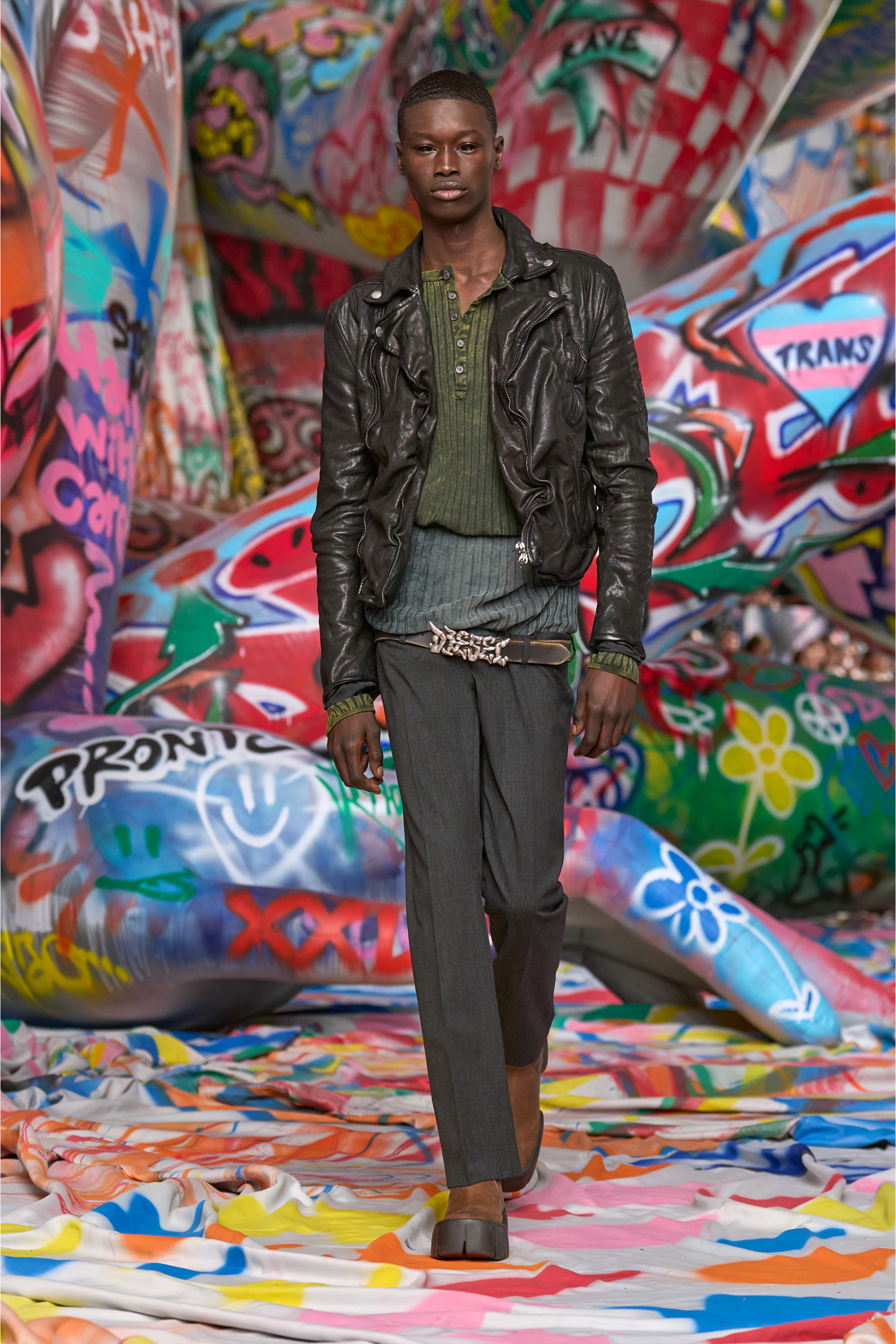 D-TEX BT, Marron Diesel - D-TEX BT, Bottines en cuir huilé avec semelle fendue Homme in Marron - 7