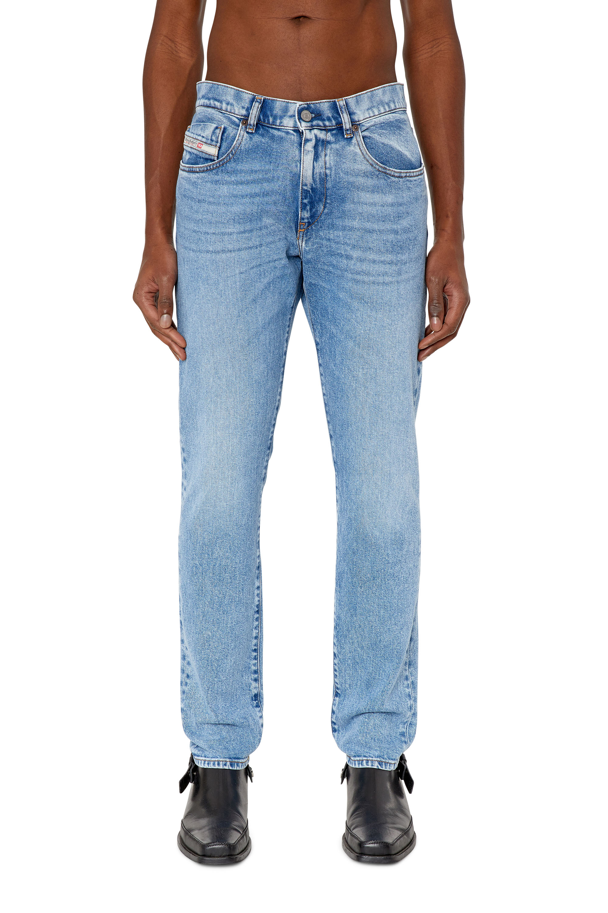 Diesel - Slim Jeans 2019 D-Strukt 9B92L, Bleu Clair - Image 1