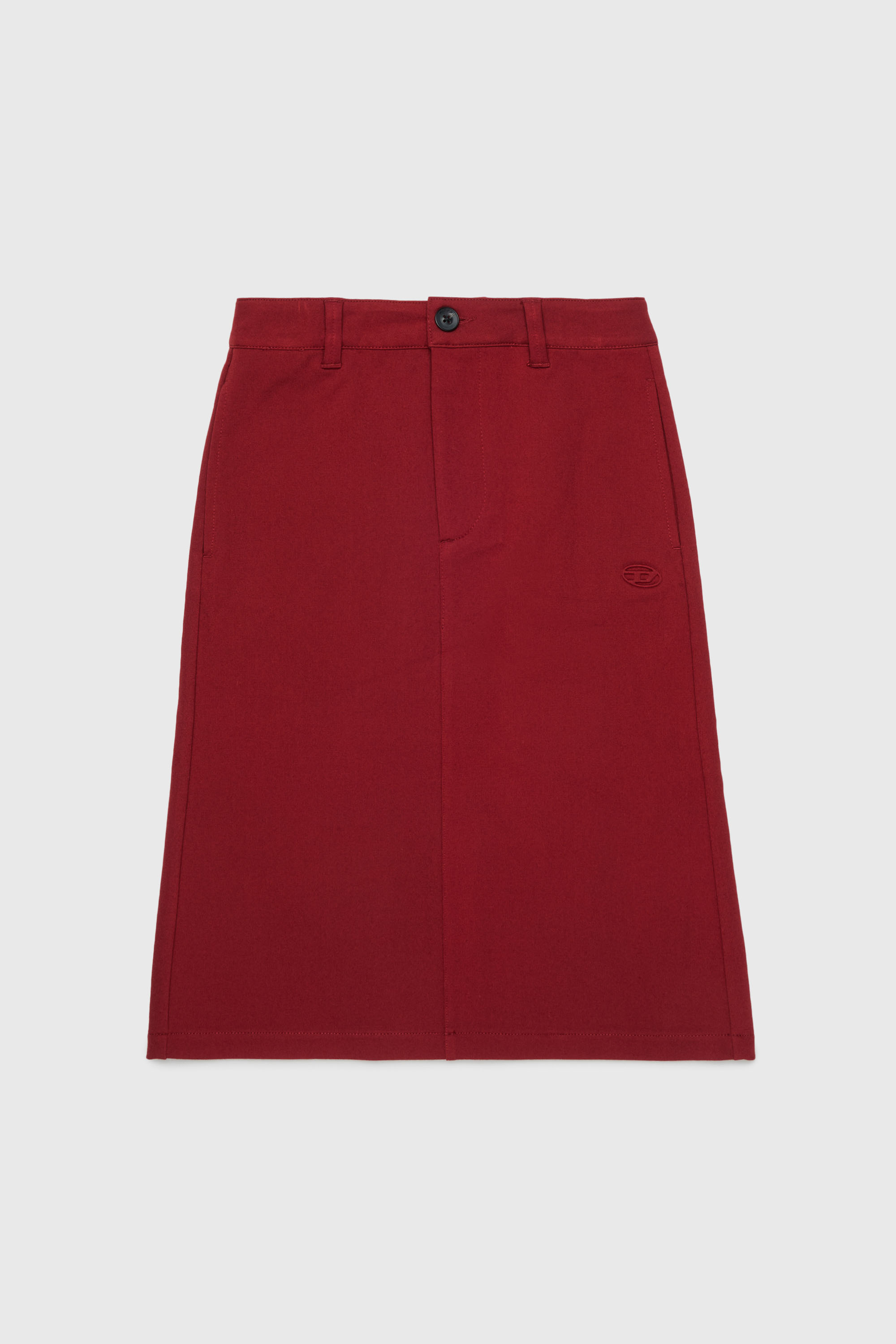 Diesel - GMILX, Gonna in viscosa stretch Donna in Rosso - 1