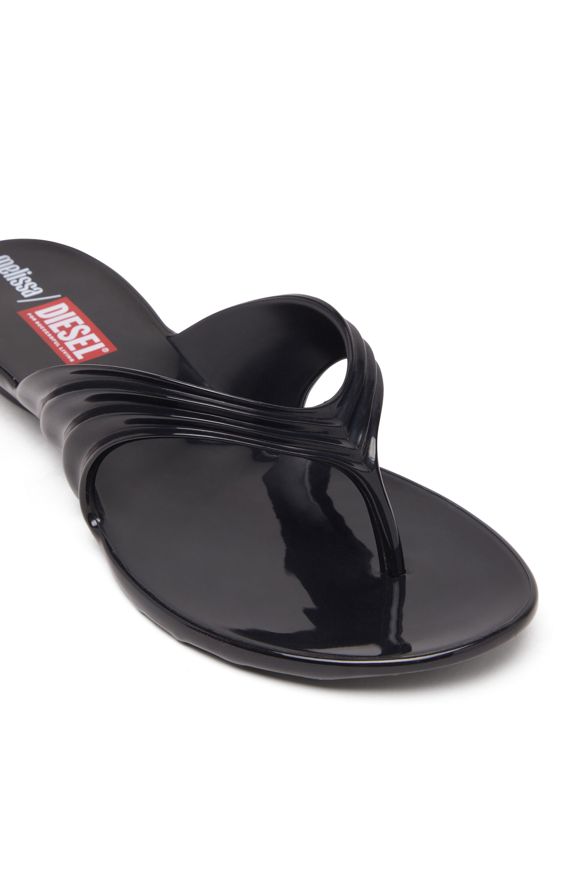 Diesel - MELISSA QUANTUM THONG, Infradito in Melflex® Donna in Nero - 6