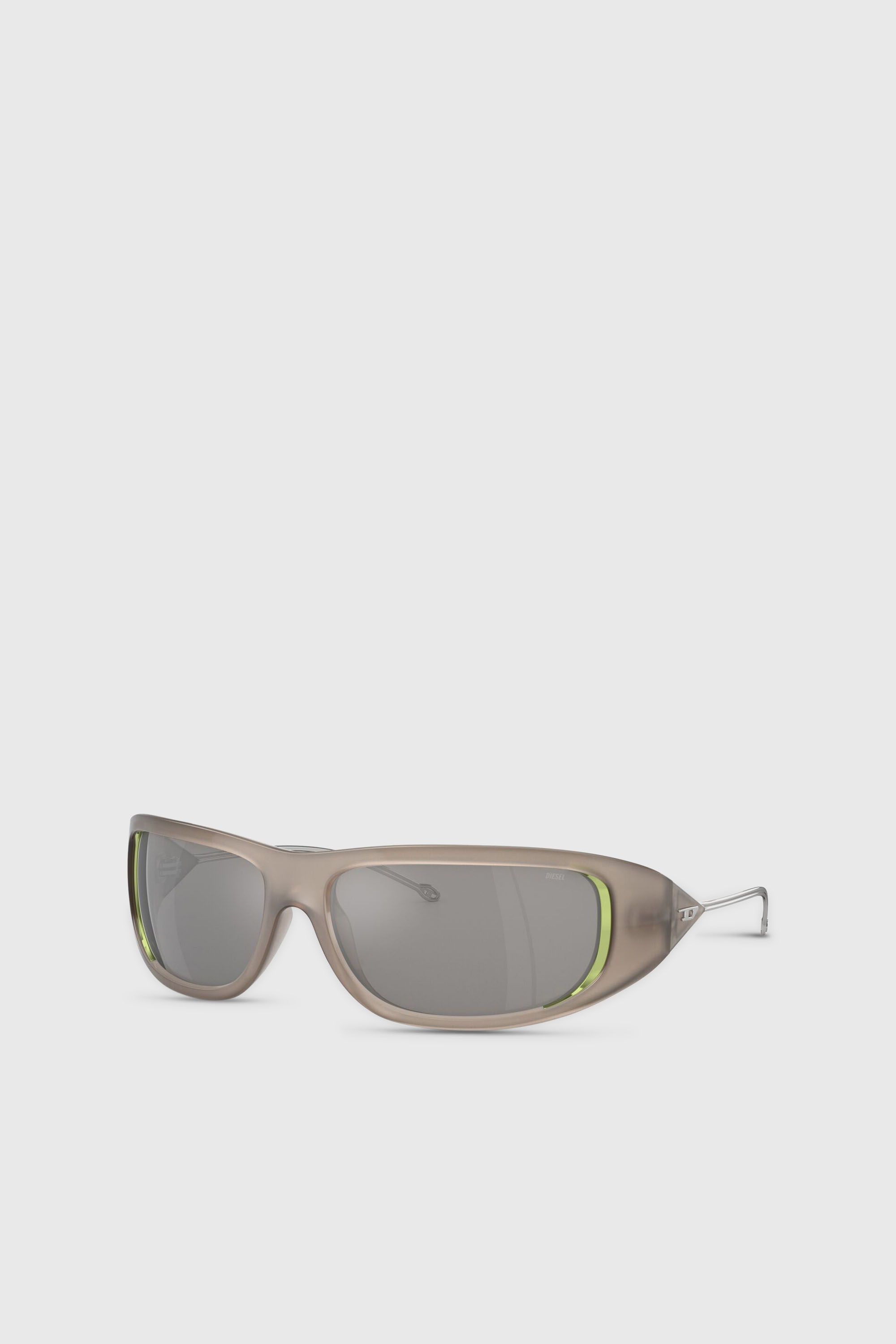 Diesel - 0DL3001 SIZE 61, Occhiali da sole dal modello avvolgente Unisex in Grigio - 5