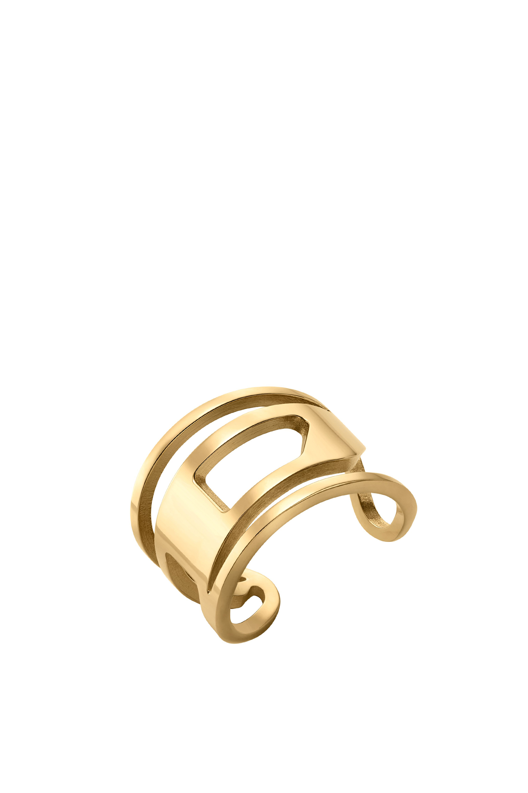 Diesel - DX1569710 JEWEL, Unisex Bandring aus goldenem Edelstahl in Gold - 1