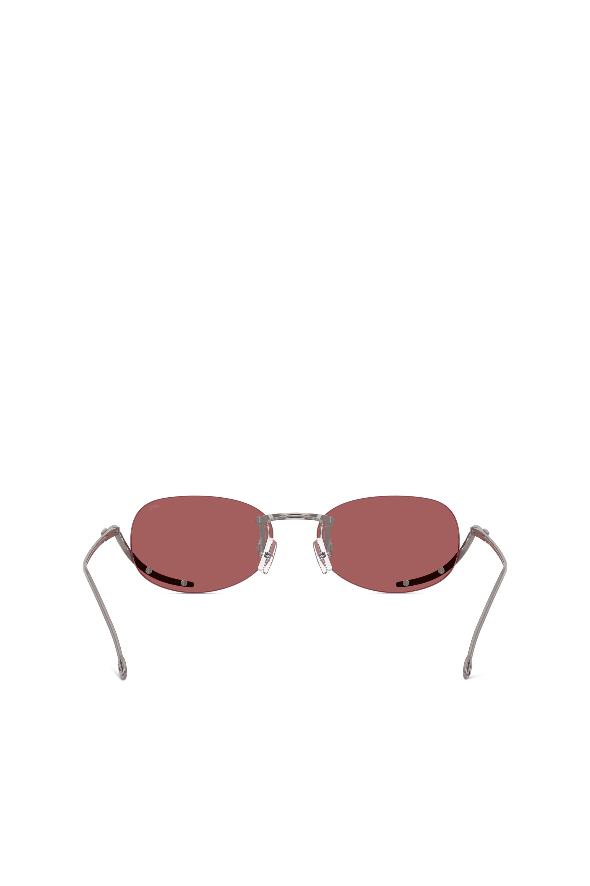 Diesel - 0DL1004, Lunettes de soleil ovales Mixte in Rouge - 3