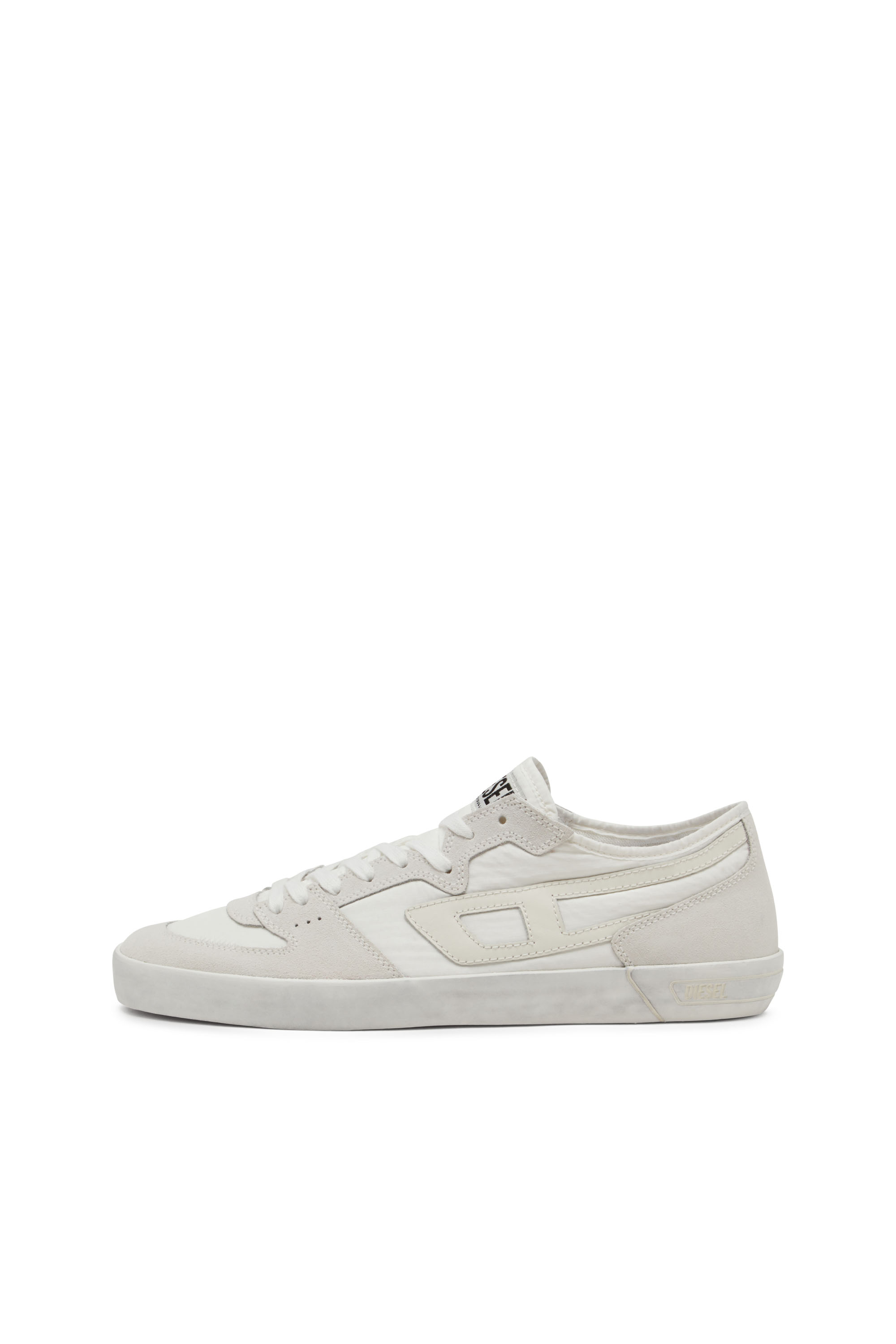 Diesel - S-LEROJI D-1 LOW, S-Leroji D-Sneaker in ripstop imbottito e suede Uomo in Bianco - 7