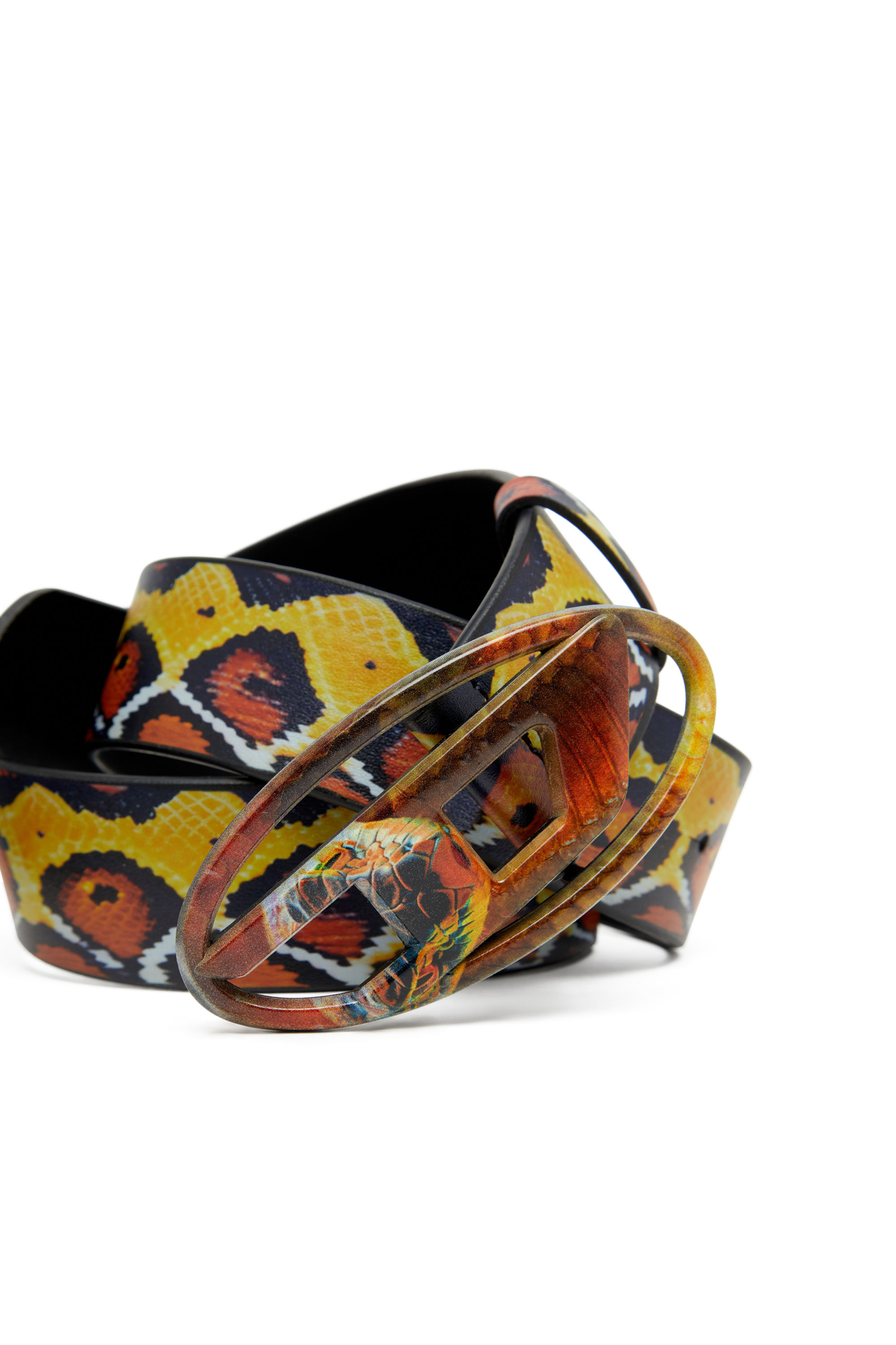 Diesel - CNY-B-1DR, Ceinture avec motif serpent Mixte in Polychrome - 3