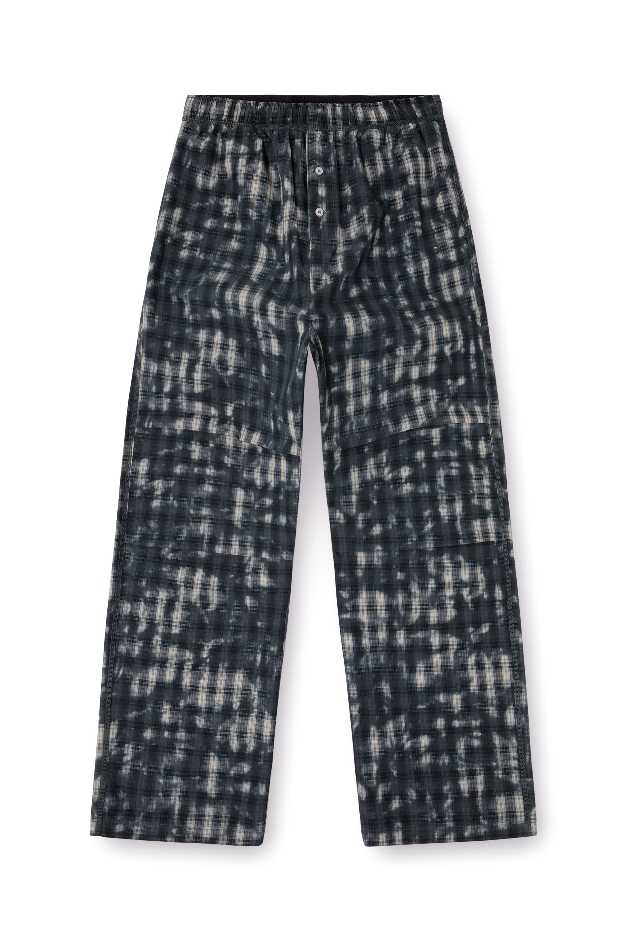 Diesel - VINCE-UTLT, Pantaloni pigiama con stampa check Unisex in Verde - 2