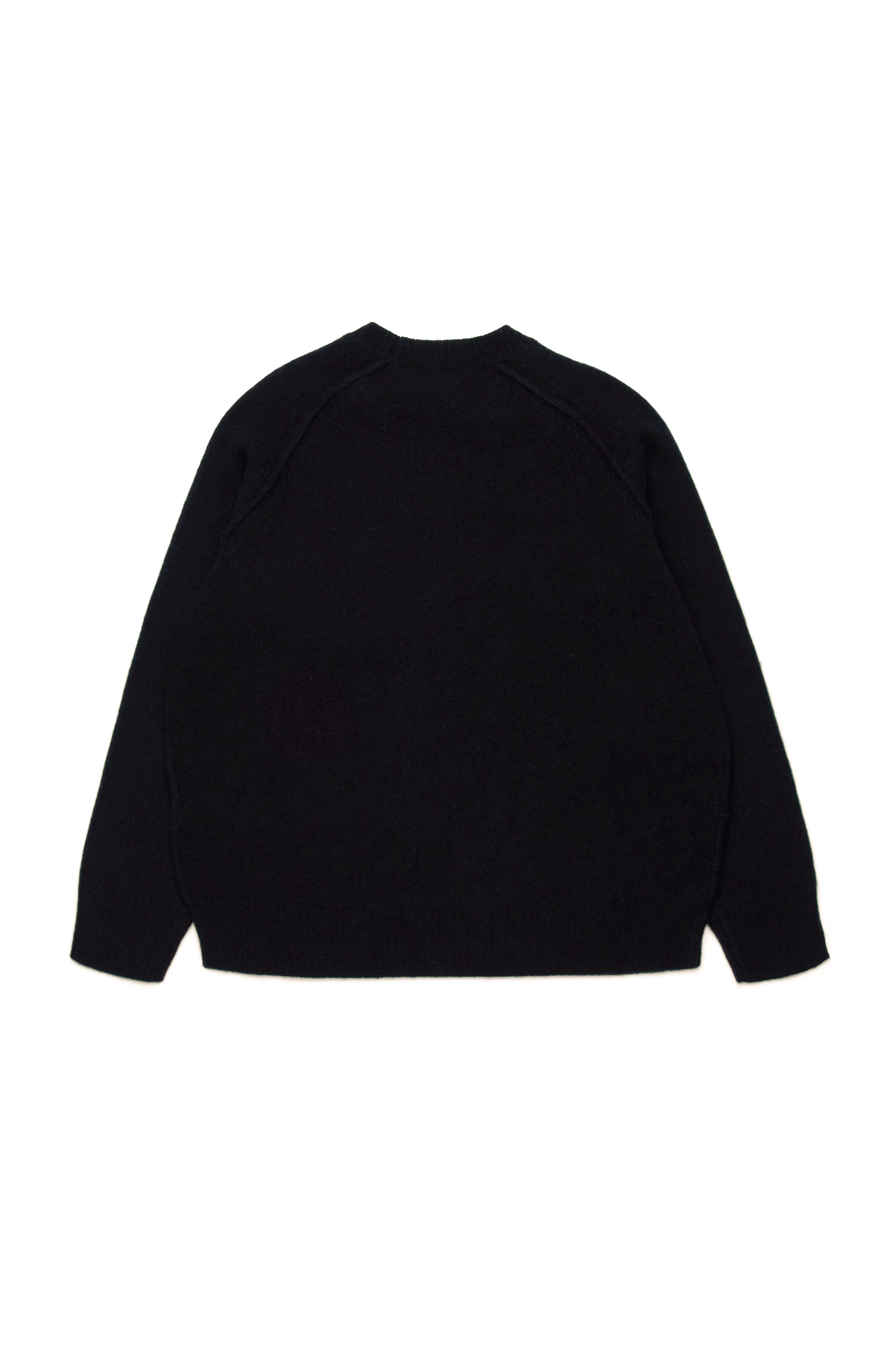 Diesel - KSARIA OVER, Unisex Wool jumper with logo intarsia in Black - Image 2