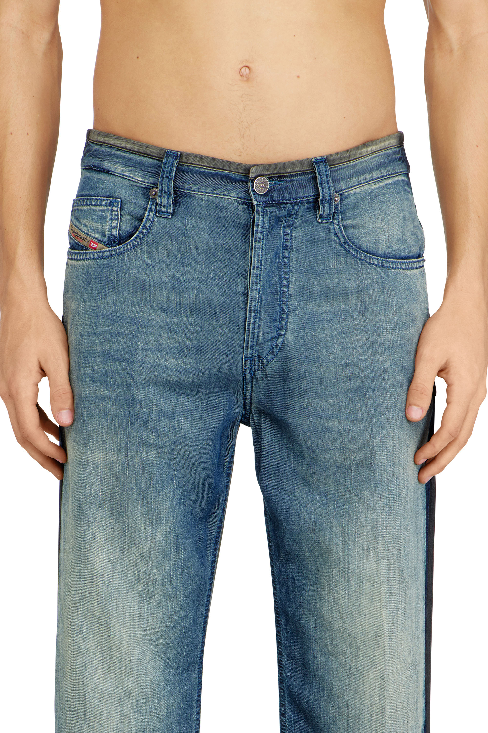 Diesel - Regular Jeans 2024 D-Macs 0CECB Homme, Bleu moyen - Image 5