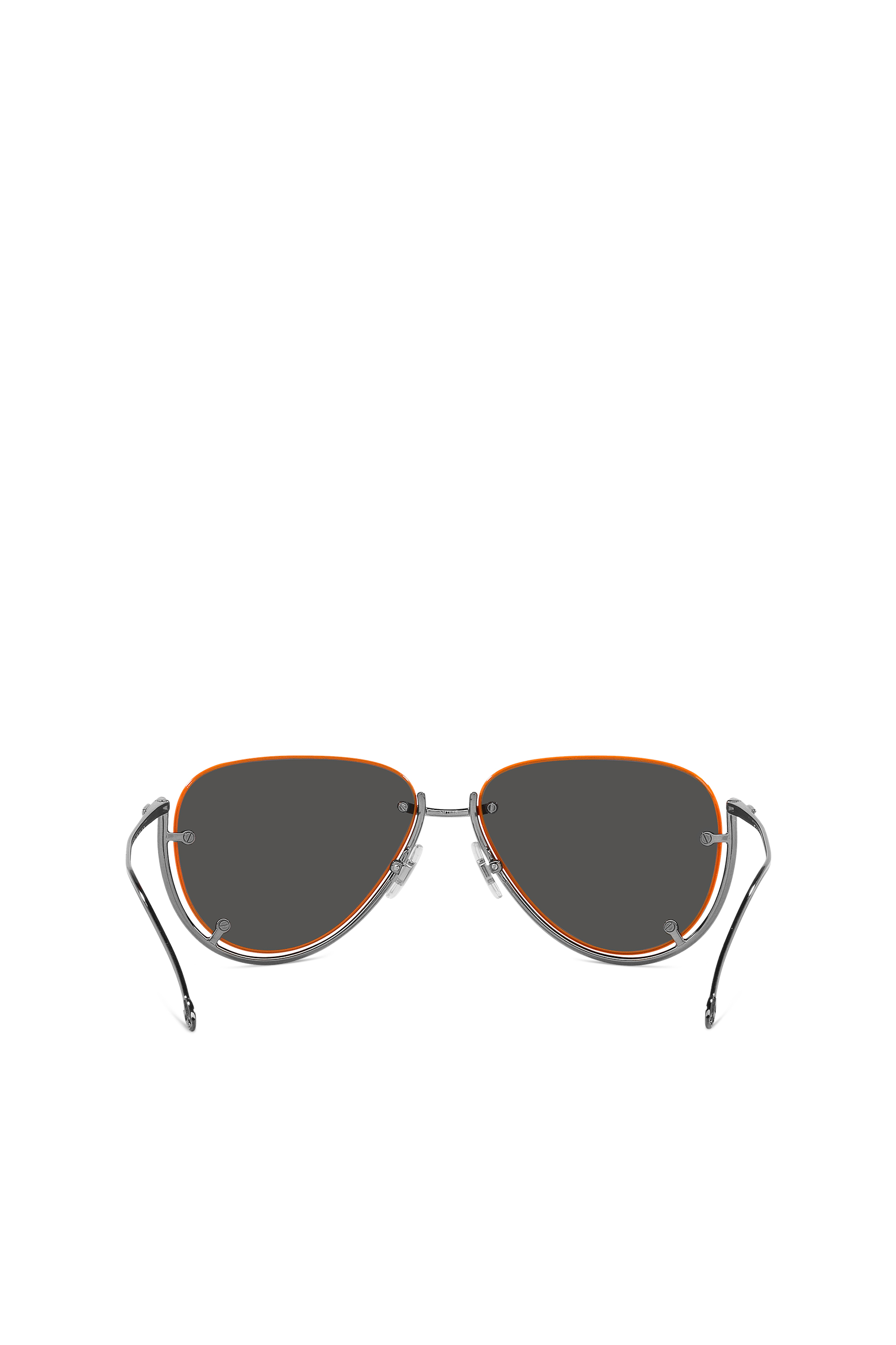 Diesel - 0DL1003, Unisex Brille in Pilotenform in Schwarz/Orange - 3