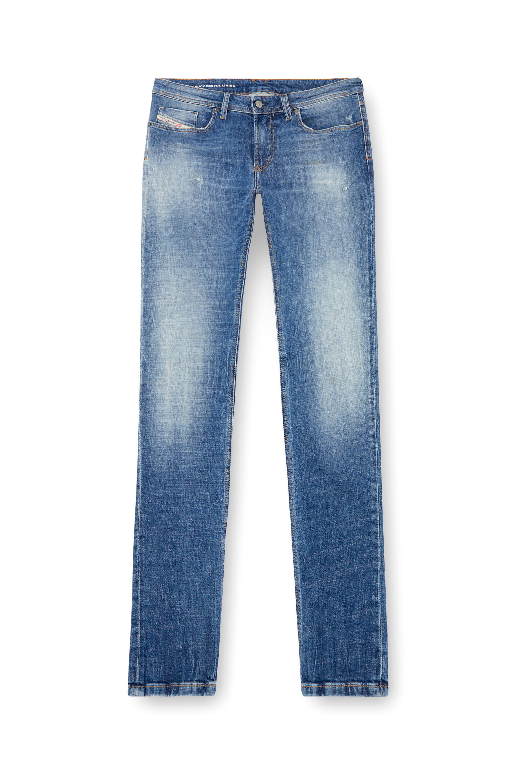 Diesel - Herren Skinny Jeans 1979 Sleenker 0GRDF, Mittelblau - Image 3