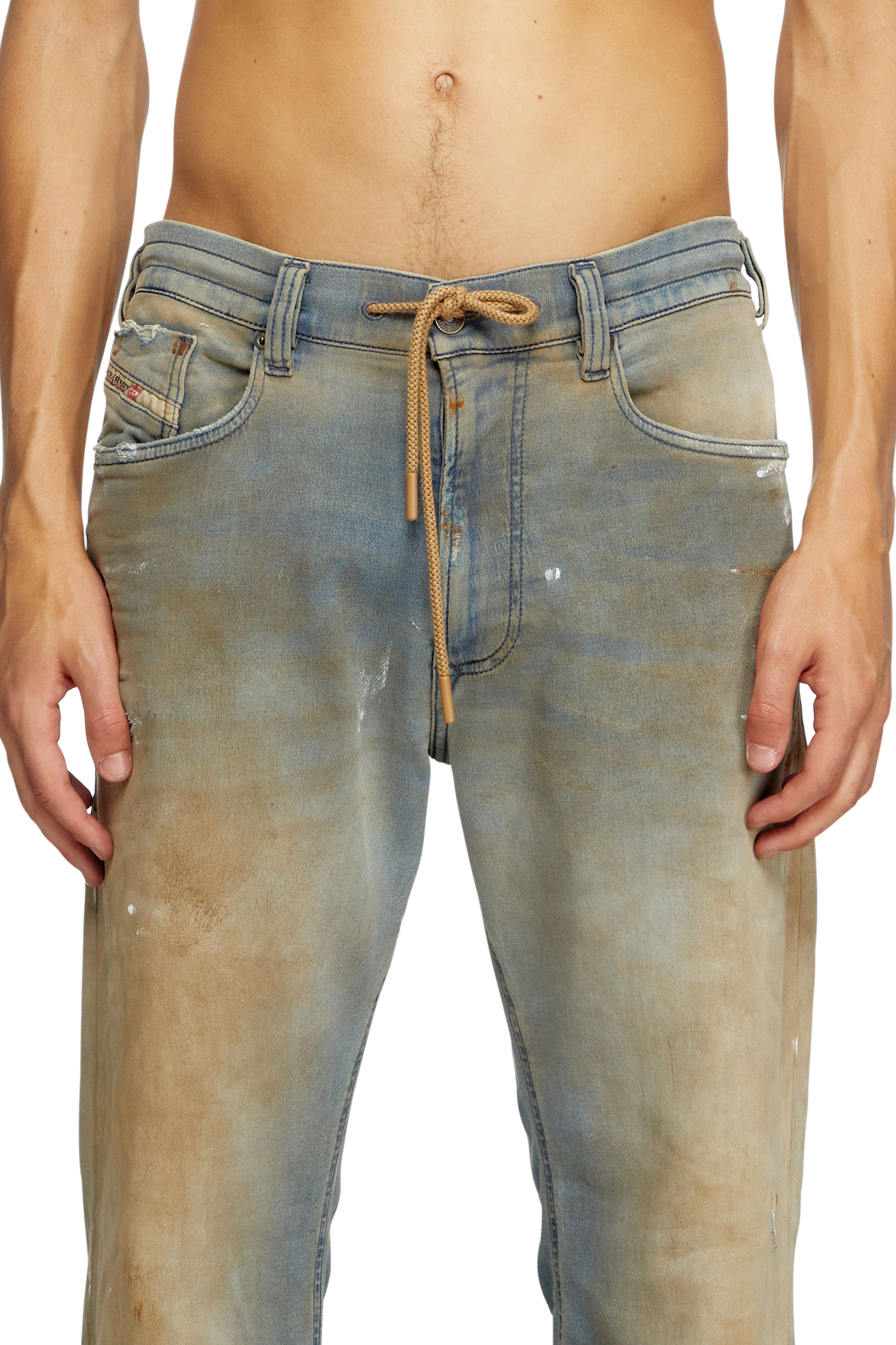 Diesel - Relaxed 2080 D-Reel Joggjeans® 068QL Homme, Bleu Clair - Image 4