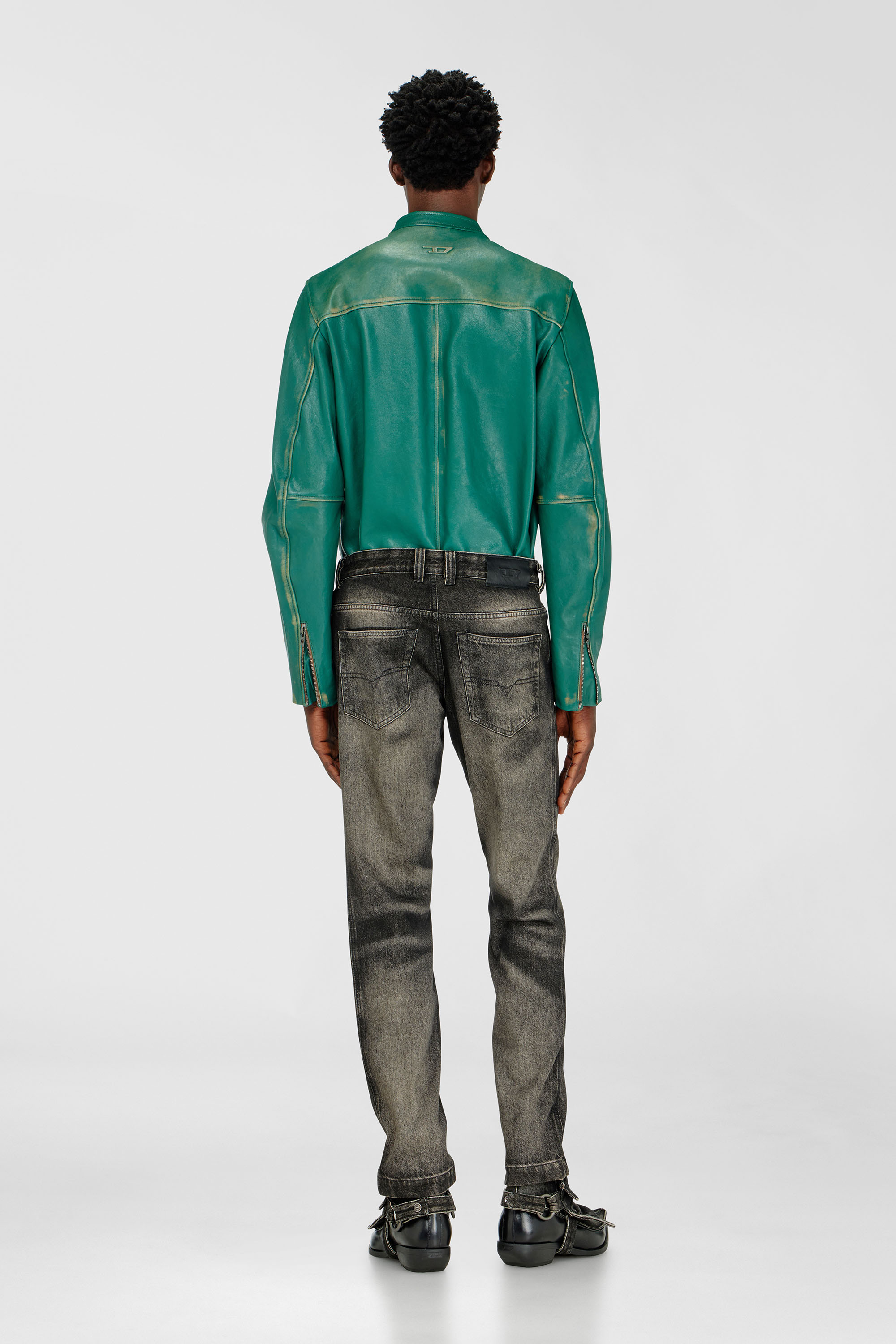 Diesel - Slim Jeans D-Ghetvyl 09R33 Uomo, Nero/Grigio scuro - Image 3