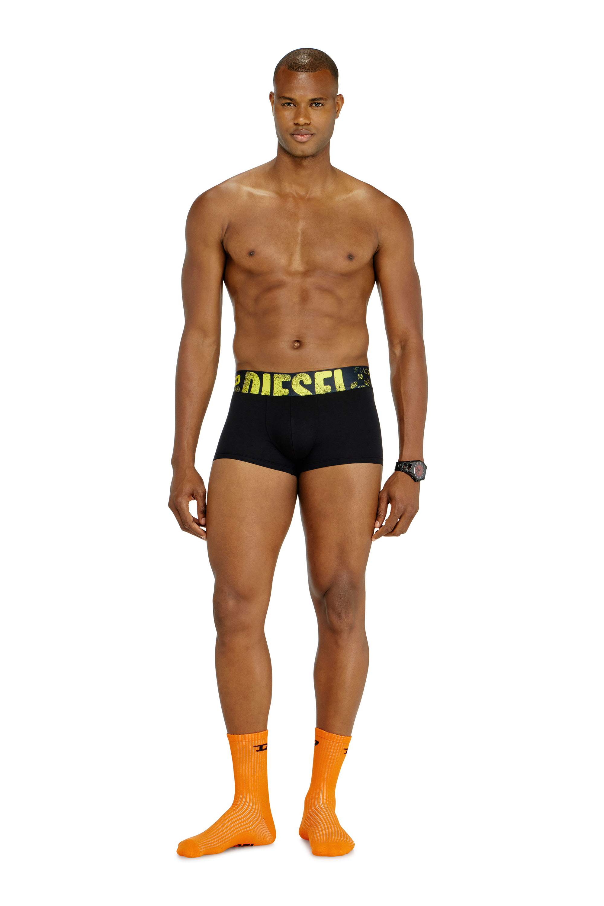 Diesel - UMBX-DAMIENTHREEPACK-5.5EL, Set da tre boxer stretch con logo multicolore Uomo in Multicolor - 1