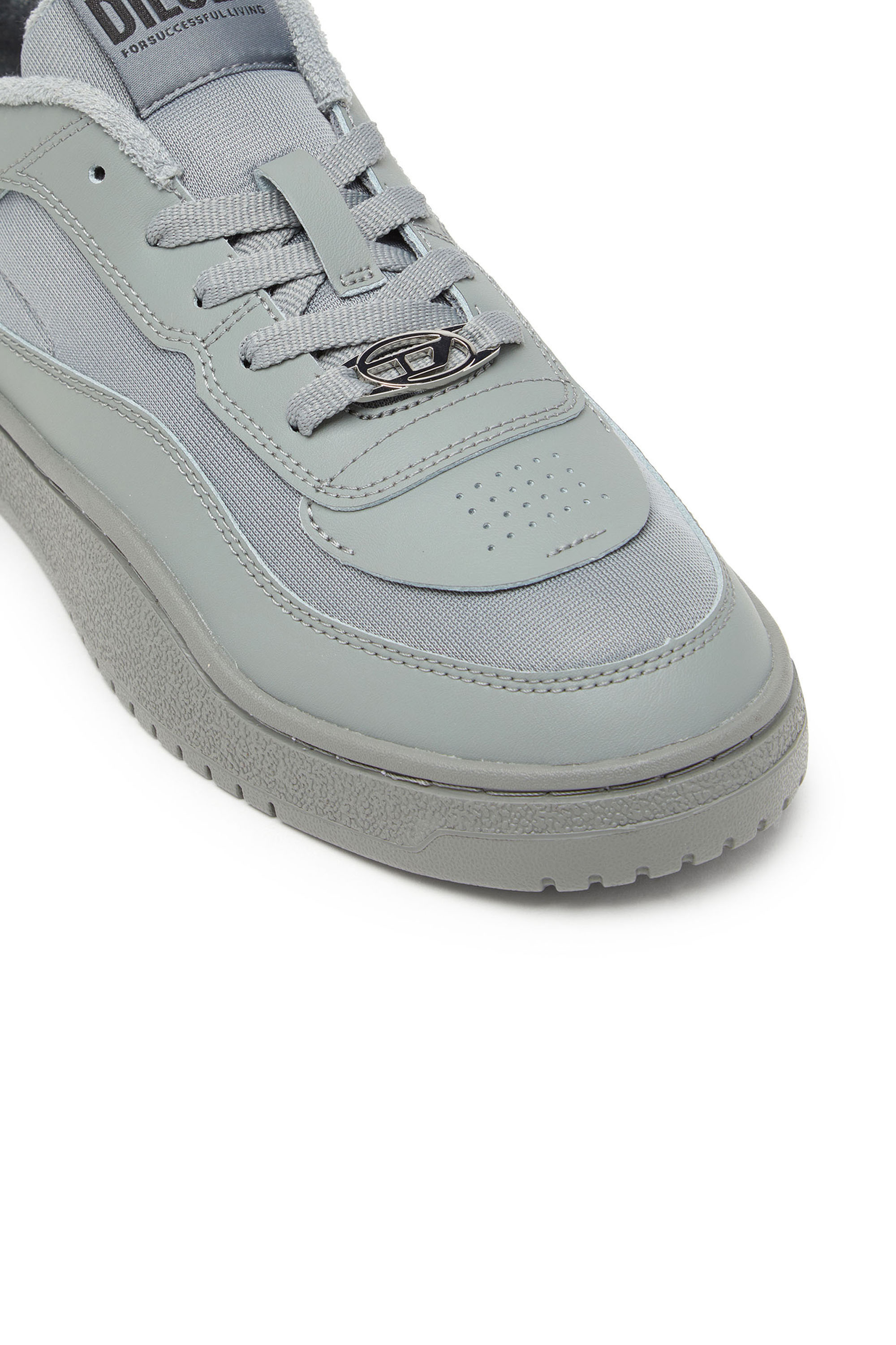 S-OVAL SKATE LOW, Grau Diesel - S-OVAL SKATE LOW, Herren S-Oval Skate-Sneakers aus Leder mit Einsatz aus Stoff in Grau - 6