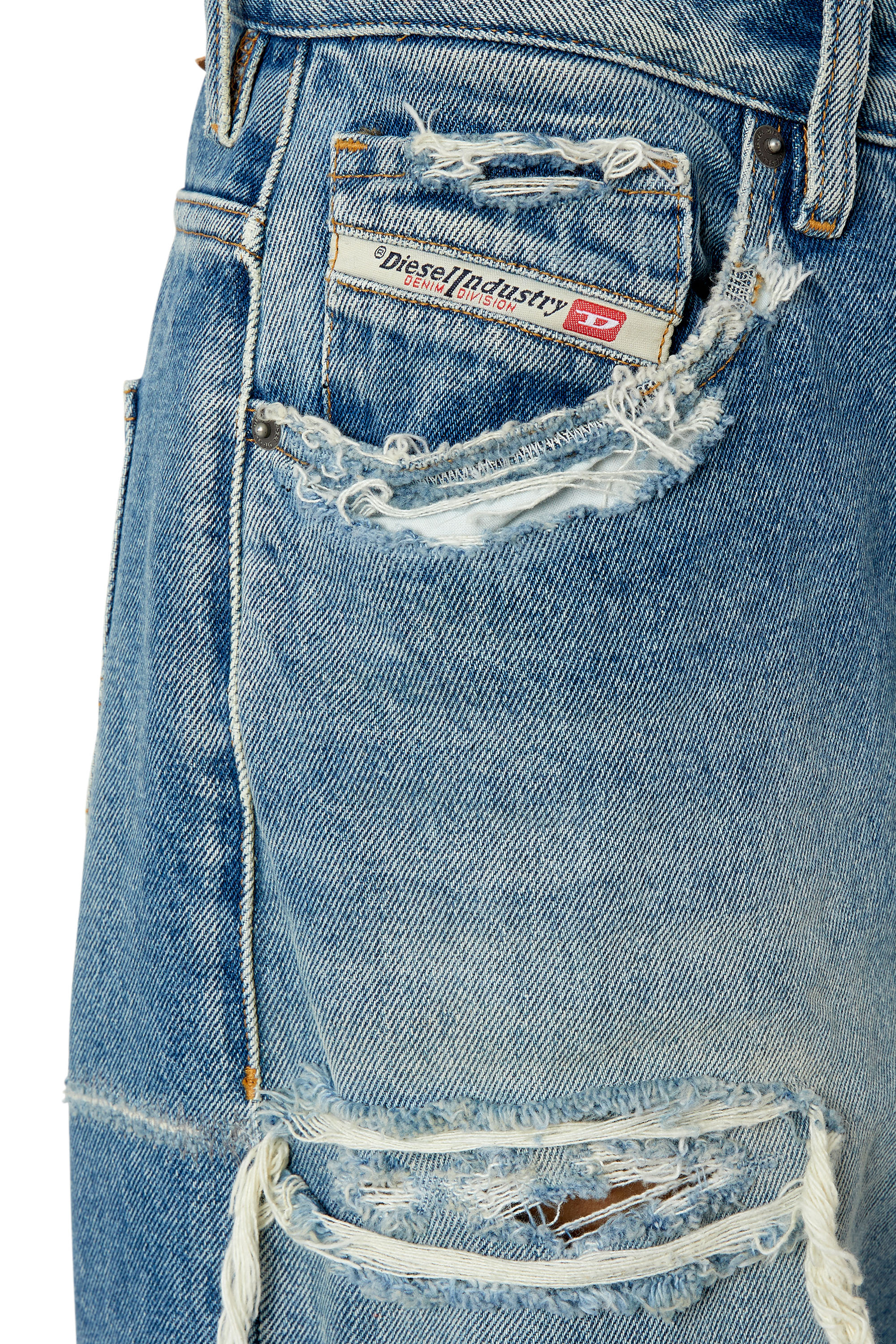 Diesel - 1999 007N3 Straight Jeans, Bleu moyen - Image 5